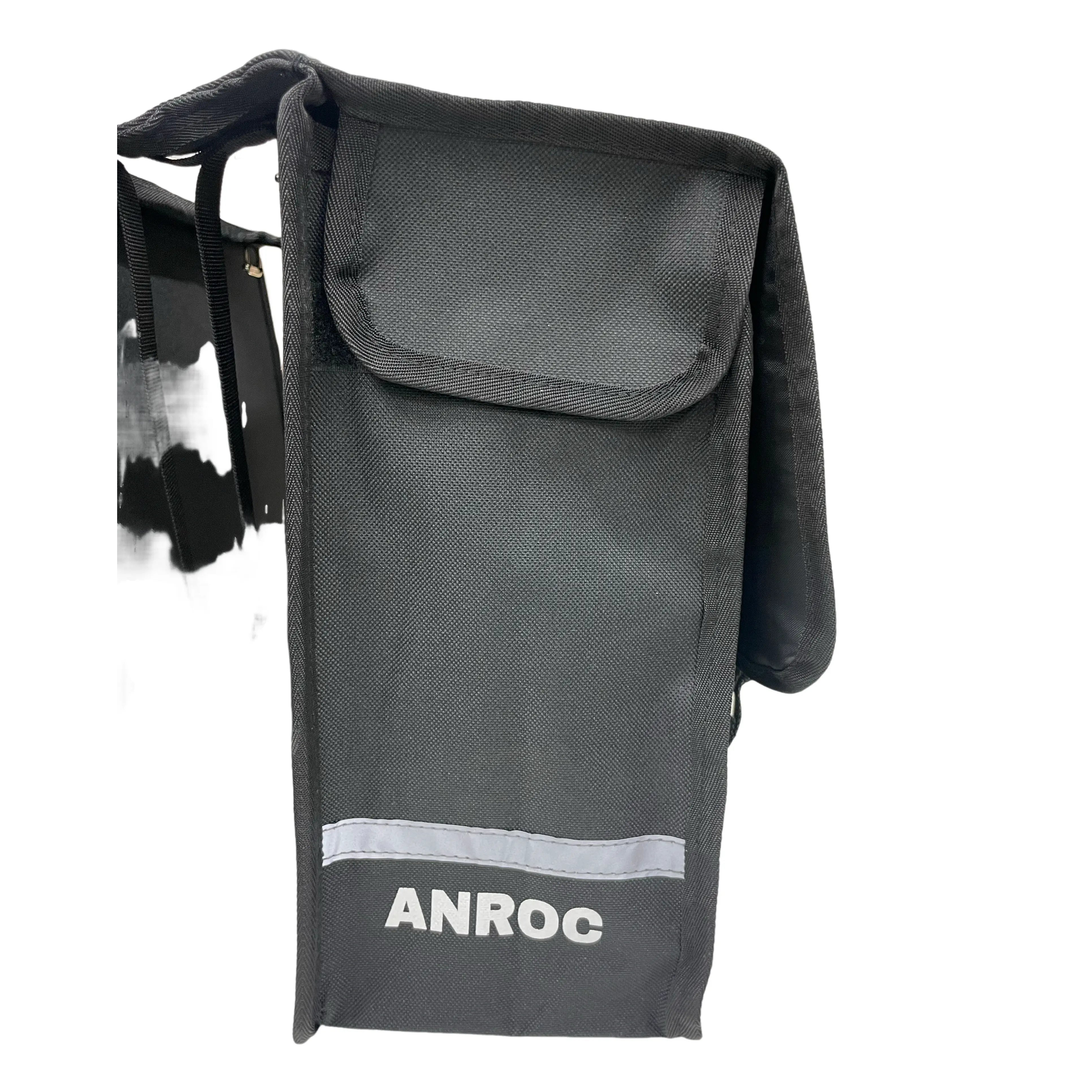 Anroc Dubbele fietstas 46L zwart - Waterdicht en Reflecterend - AE-trading