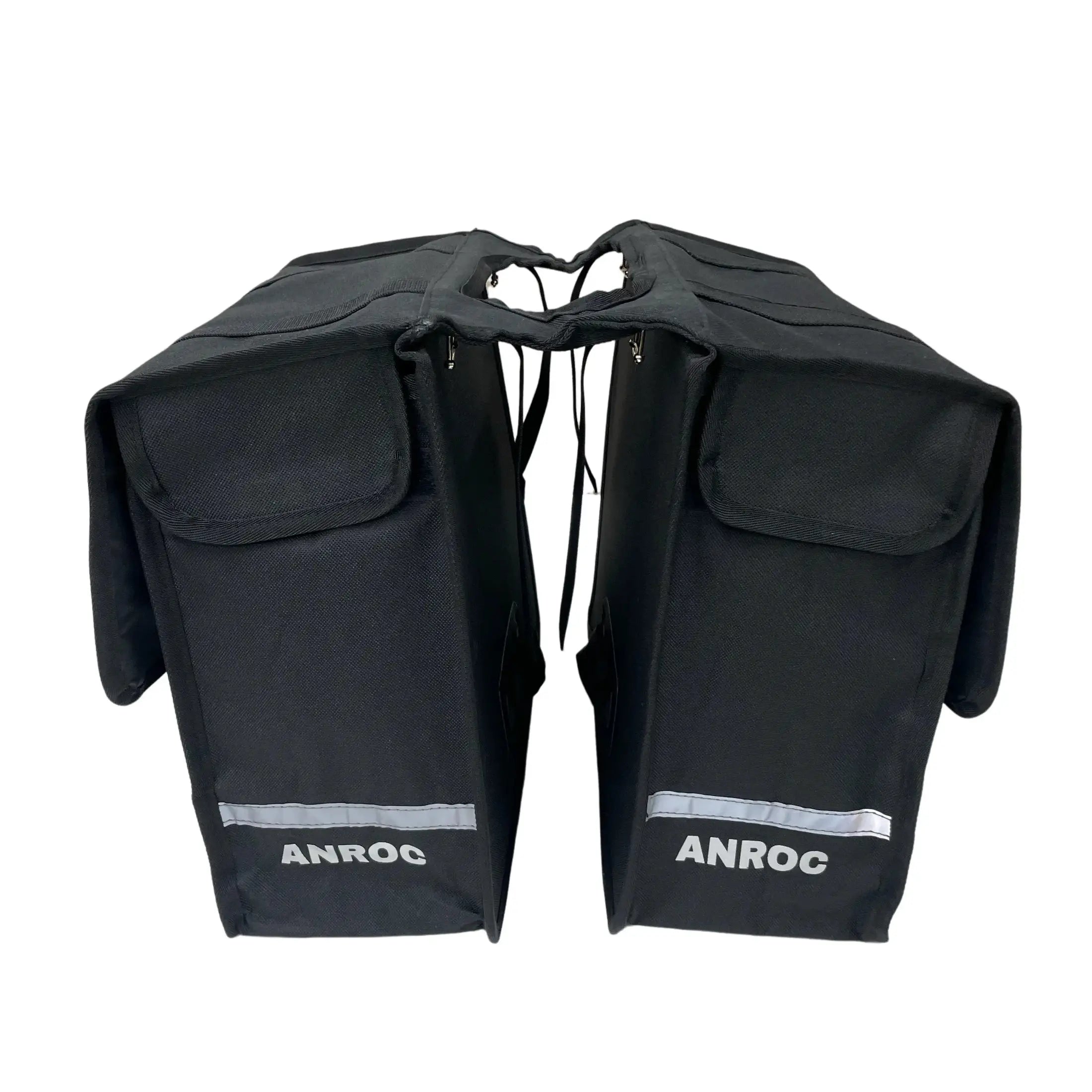 Anroc Dubbele fietstas 46L zwart - Waterdicht en Reflecterend - AE-trading