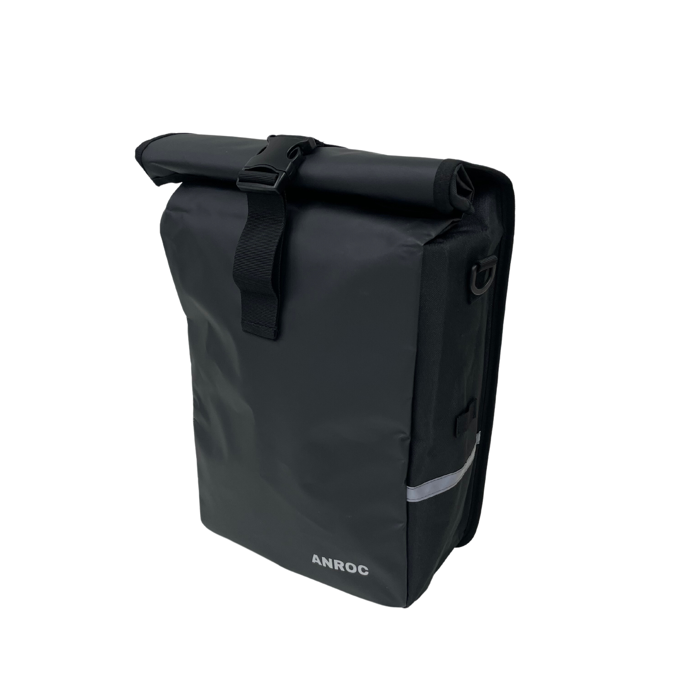 Anroc Enkele Fietstas met Schoudertas Functie - 23 Liter - Waterbestendig - Zwart - AE-trading