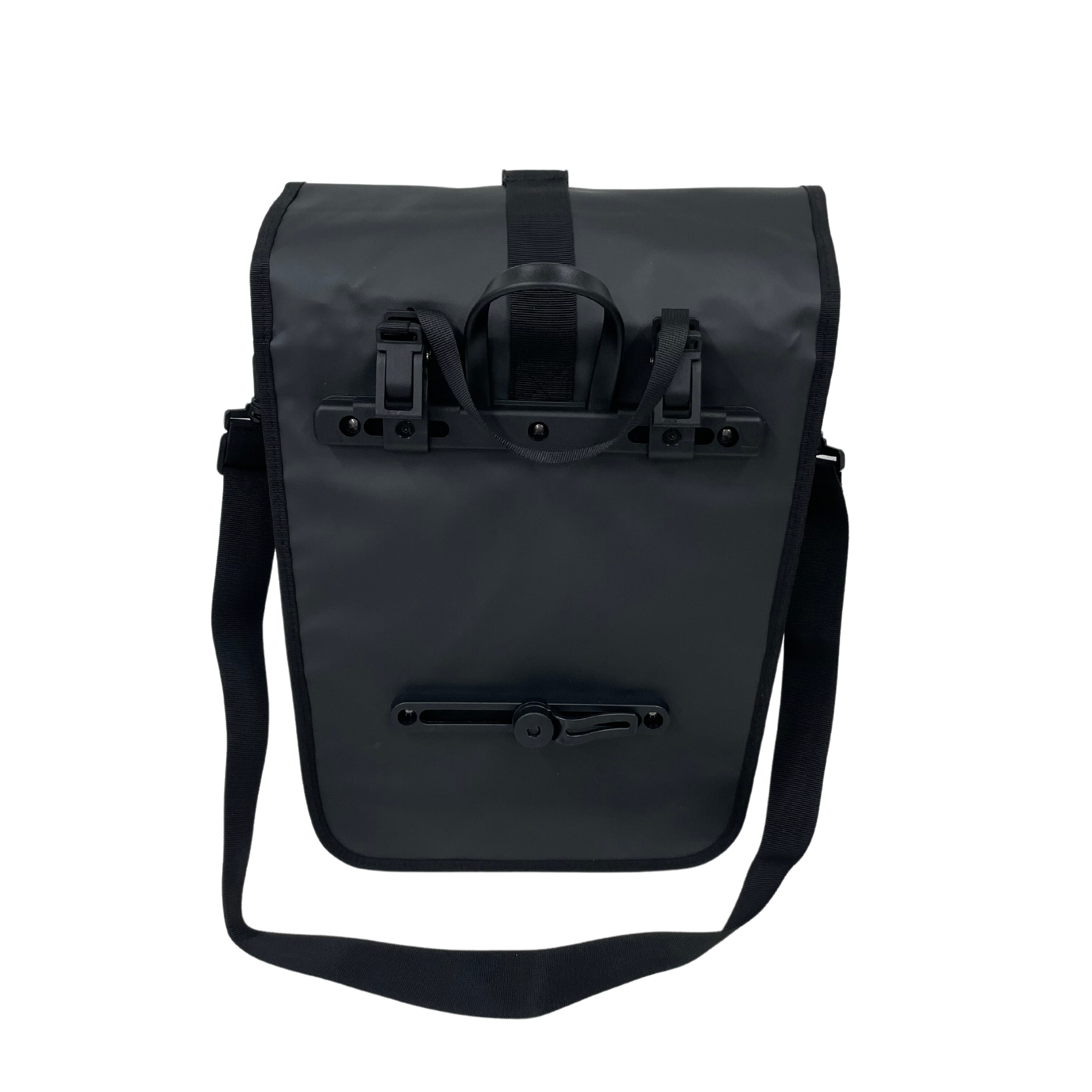 Anroc Enkele Fietstas met Schoudertas Functie - 23 Liter - Waterbestendig - Zwart - AE-trading