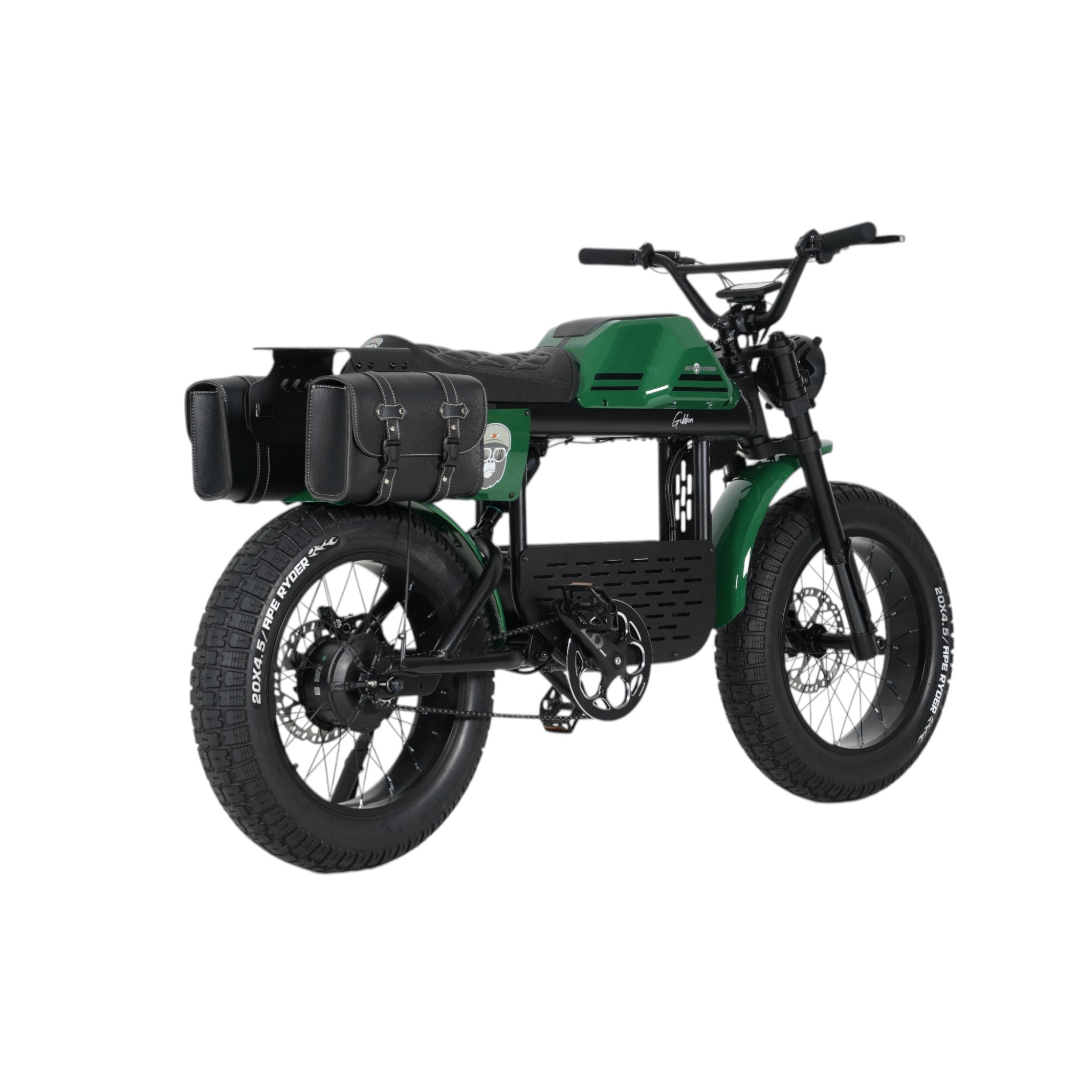 Ape Ryder Gibbon - Fatbike - Irish Groen - 20x4.5 inch - Accu 960Wh 48V, 20Ah - 250W Achterwielmotor - Hydraulische Remmen