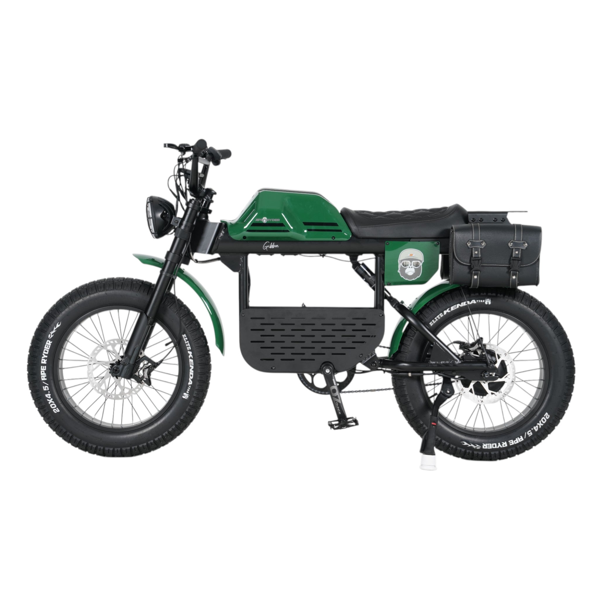 Ape Ryder Gibbon - Fatbike - Irish Groen - 20x4.5 inch - Accu 960Wh 48V, 20Ah - 250W Achterwielmotor - Hydraulische Remmen
