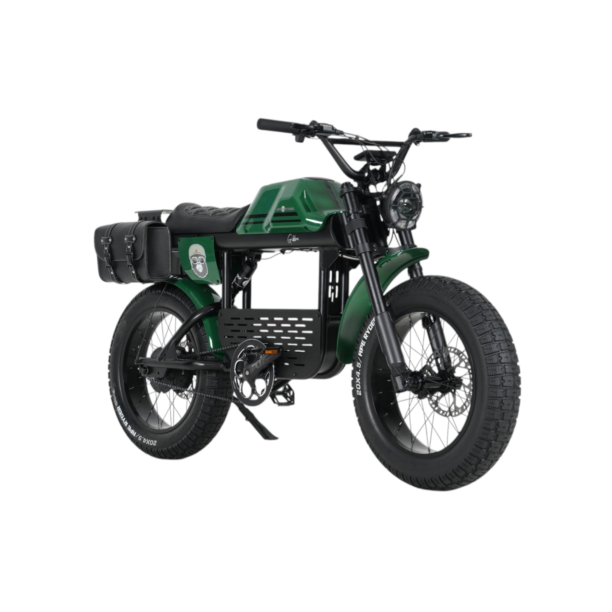Ape Ryder Gibbon - Fatbike - Irish Groen - 20x4.5 inch - Accu 960Wh 48V, 20Ah - 250W Achterwielmotor - Hydraulische Remmen