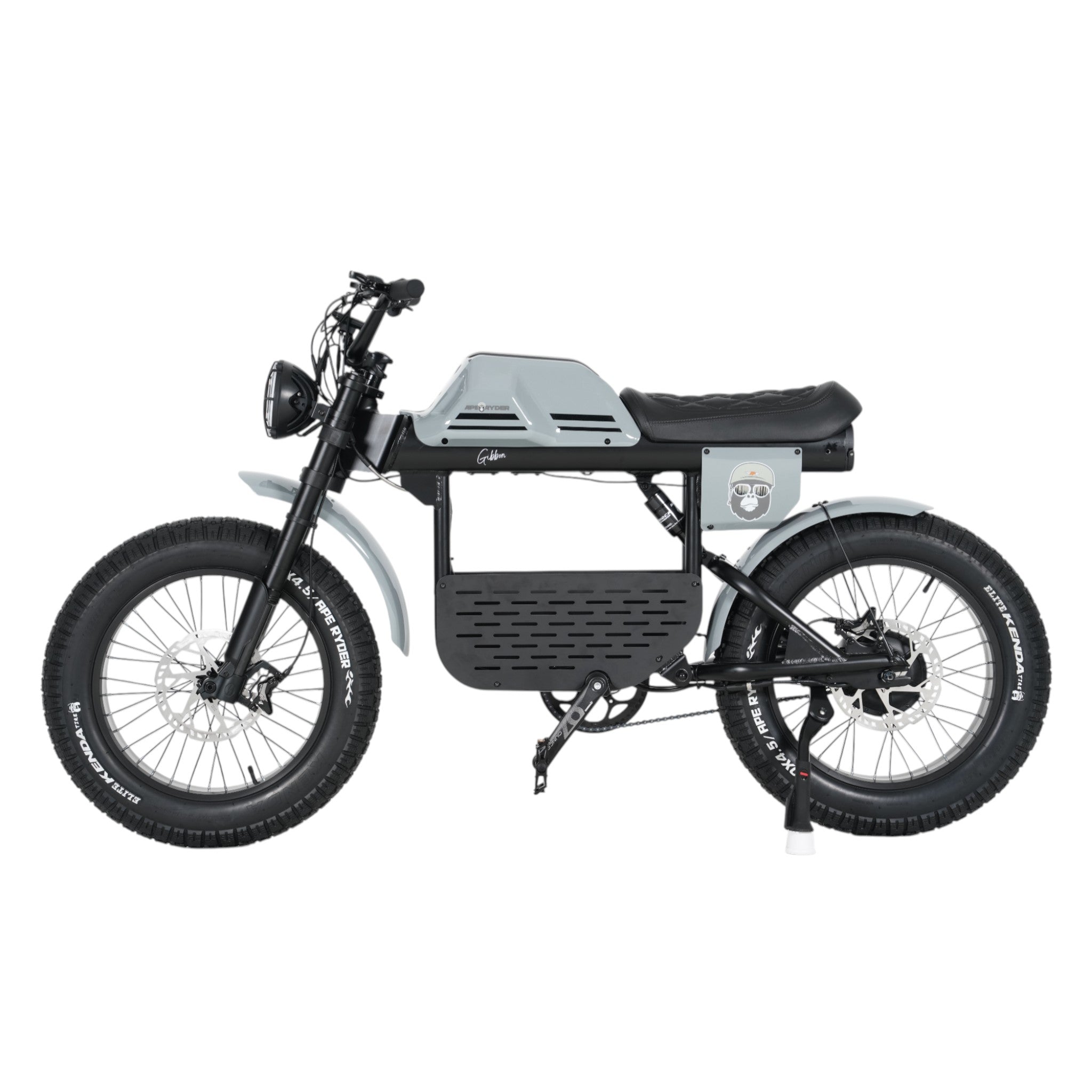Ape Ryder Gibbon - Fatbike - Nardo Grijs - 20x4.5 inch - Accu 960Wh 48V, 20Ah - 250W Achterwielmotor - Hydraulische Remmen