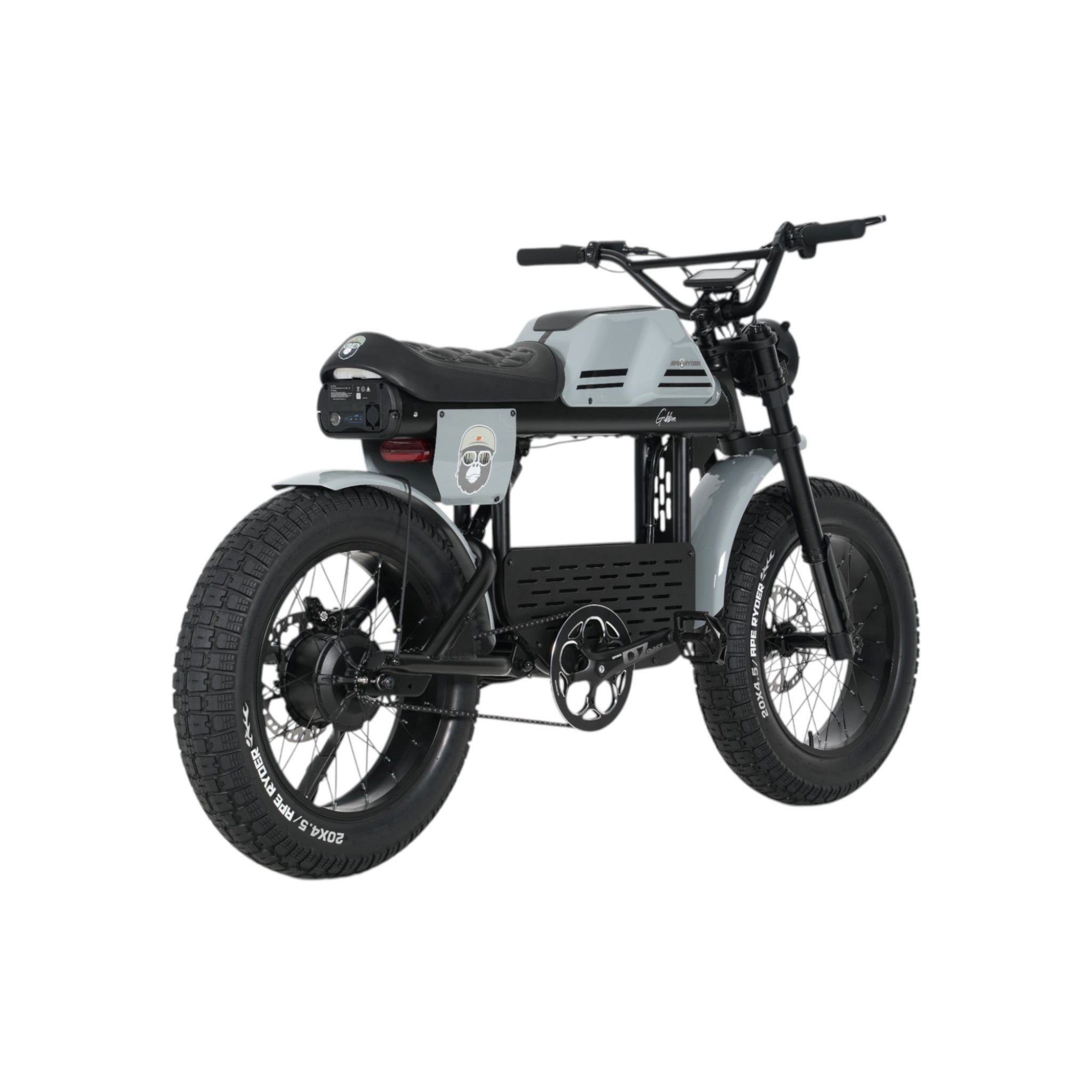 Ape Ryder Gibbon - Fatbike - Nardo Grijs - 20x4.5 inch - Accu 960Wh 48V, 20Ah - 250W Achterwielmotor - Hydraulische Remmen