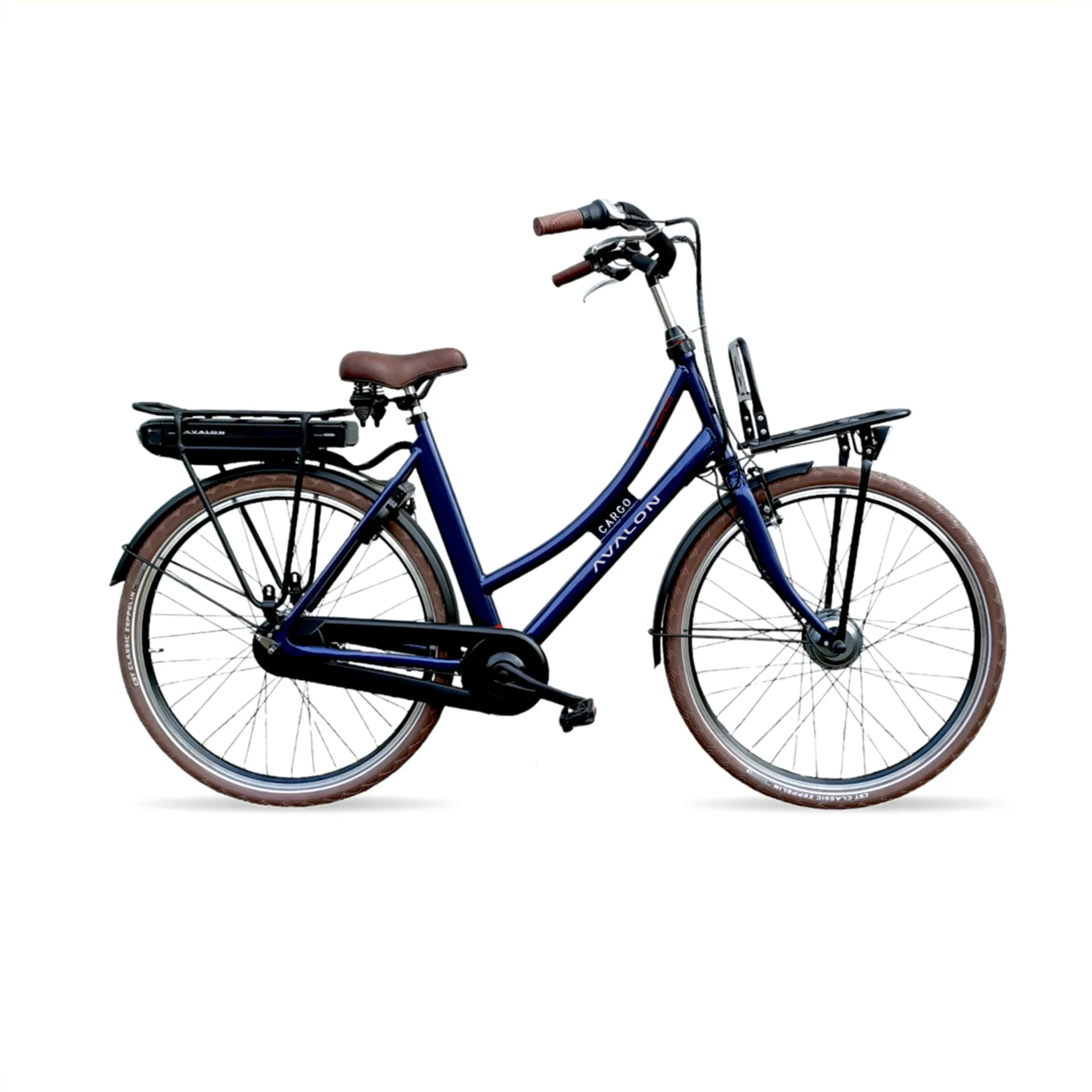 Avalon E-Cargo N7 - Donkerblauw - 56cm - 12Ah Accu - AE-trading