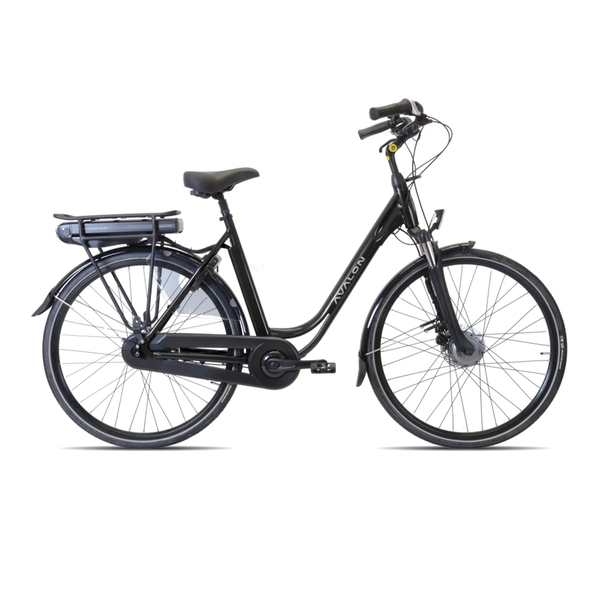Avalon E-City N7 - Mat Zwart - 54cm - 12Ah Accu - AE-trading