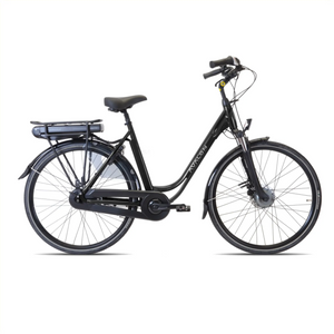 Avalon E-City N7 - Mat Zwart - 54cm - 12Ah Accu - AE-trading