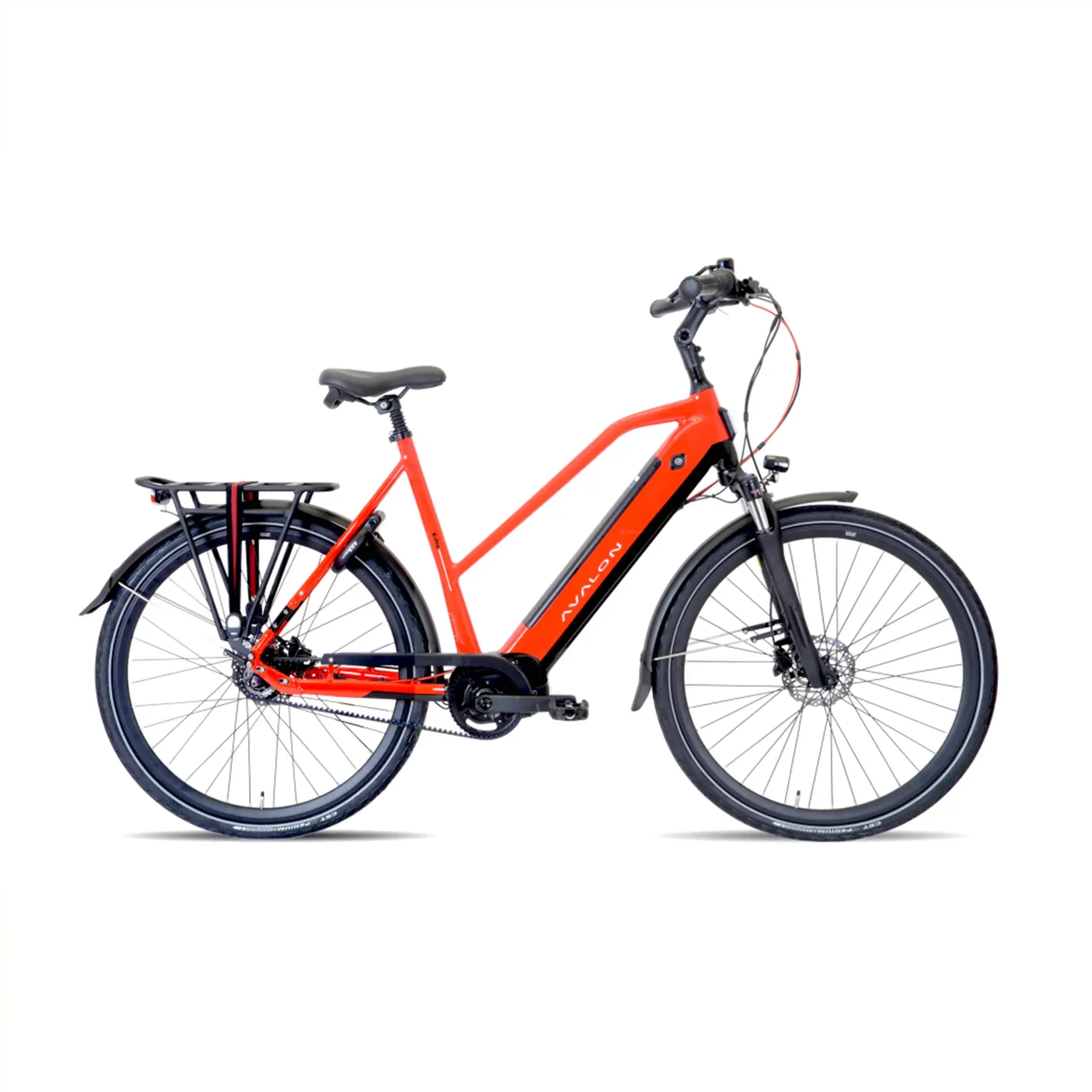 Avalon E-Pro Sport - Rood/Zwart - 49cm - 15Ah Accu - AE-trading