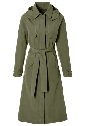Basil trenchcoat Mosse dames Olive Green M - AE-trading