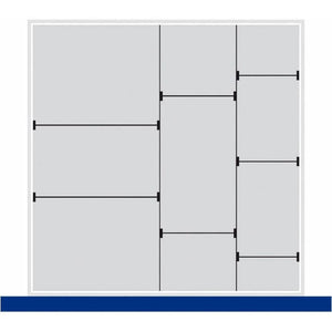 Bott Cubio scheidingswandass A150 mm hoge lade - AE-trading
