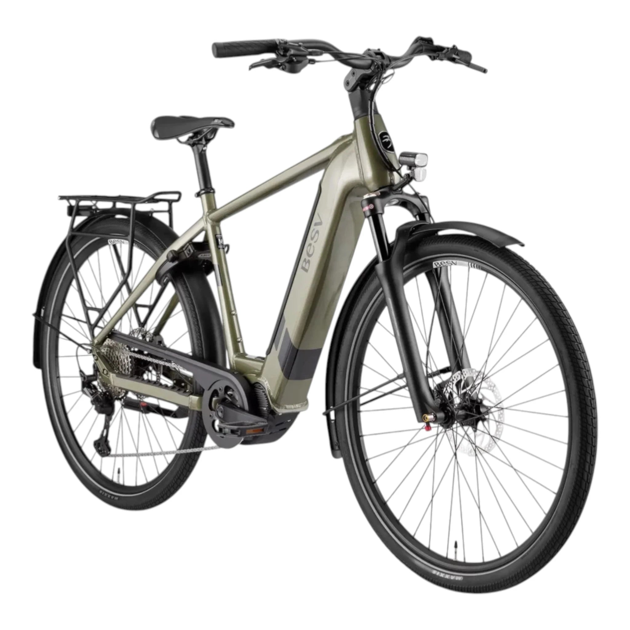 BESV TR 1.1 Elektrische fiets – Metallic Kaki – Maat XL (60 cm) - AE-trading