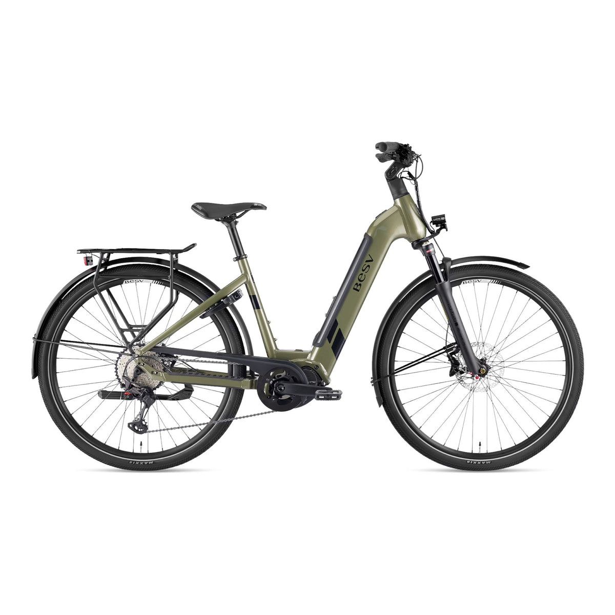 BESV TR 1.1 LS Elektrische fiets – Metallic Khaki – Maat L (56 cm) - AE-trading