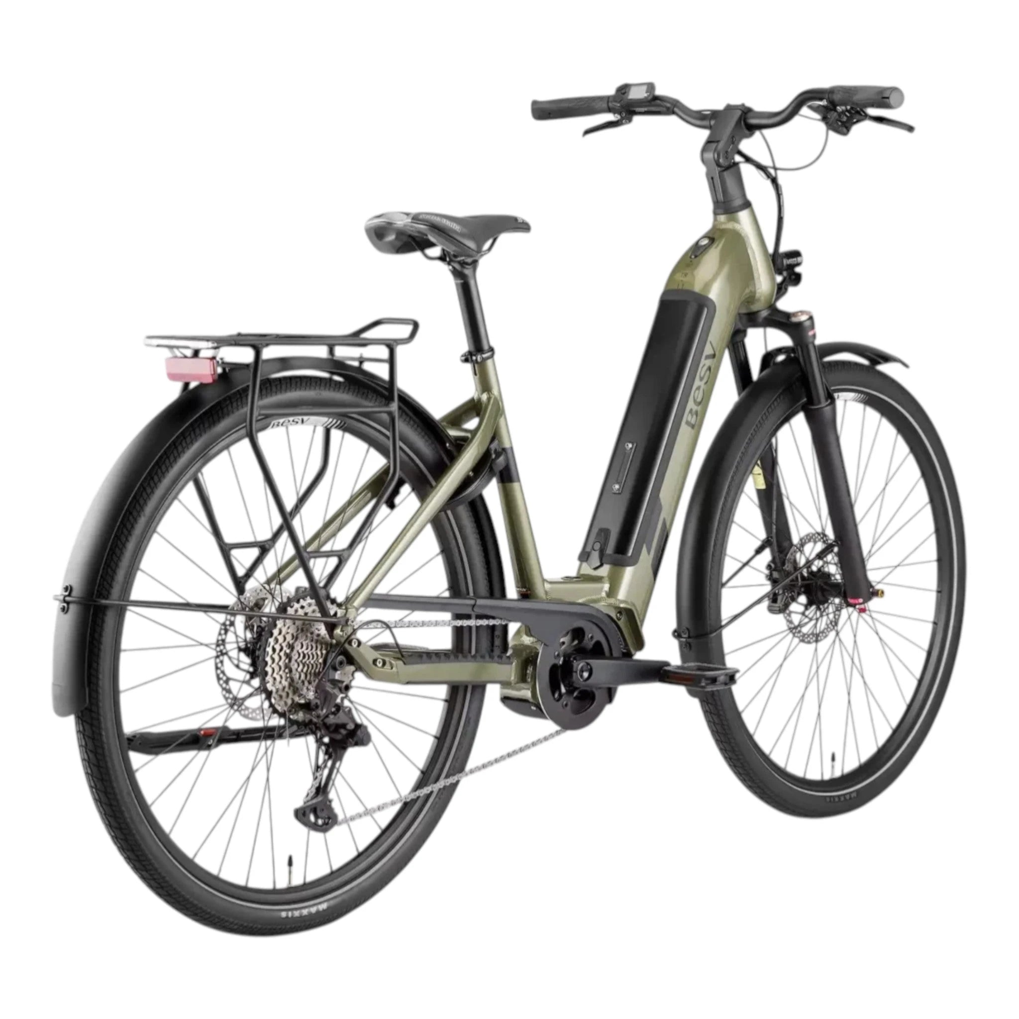 BESV TR 1.1 LS Elektrische fiets – Metallic Khaki – Maat M (52 cm) - AE-trading