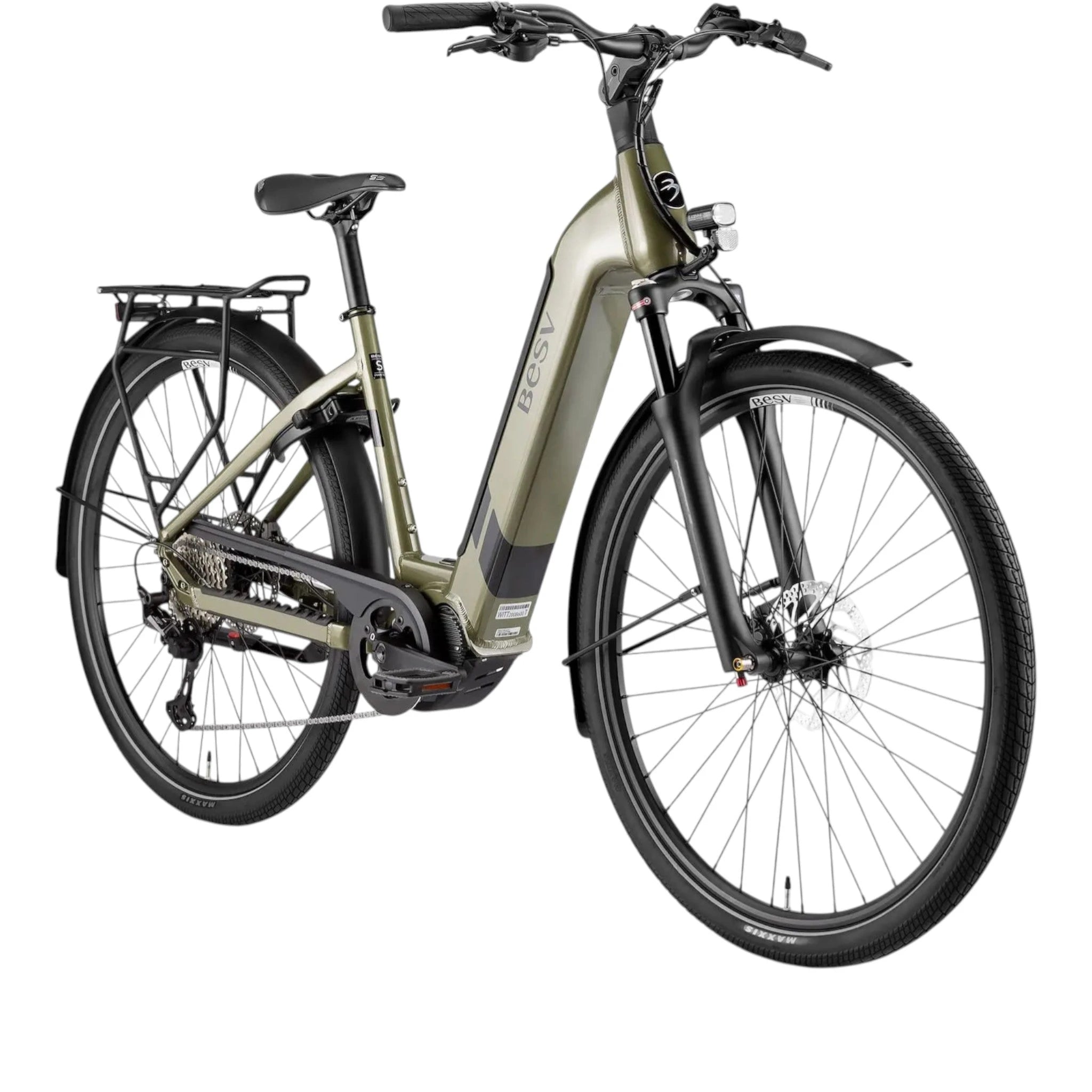 BESV TR 1.1 LS Elektrische fiets – Metallic Khaki – Maat M (52 cm) - AE-trading