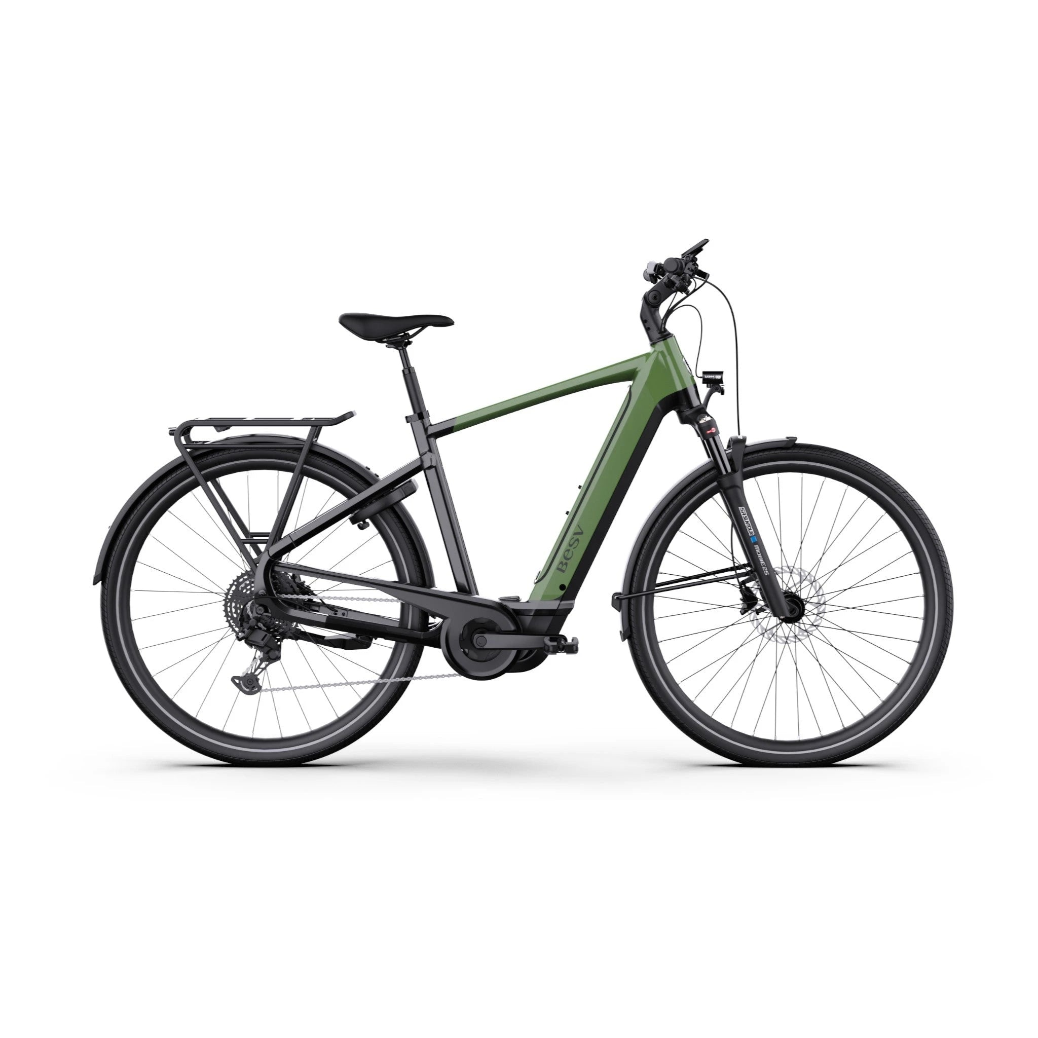 BESV TR-B 1.0 E-SYSTEM Elektrische fiets – Fall Green - Maat L (56 cm) - AE-trading