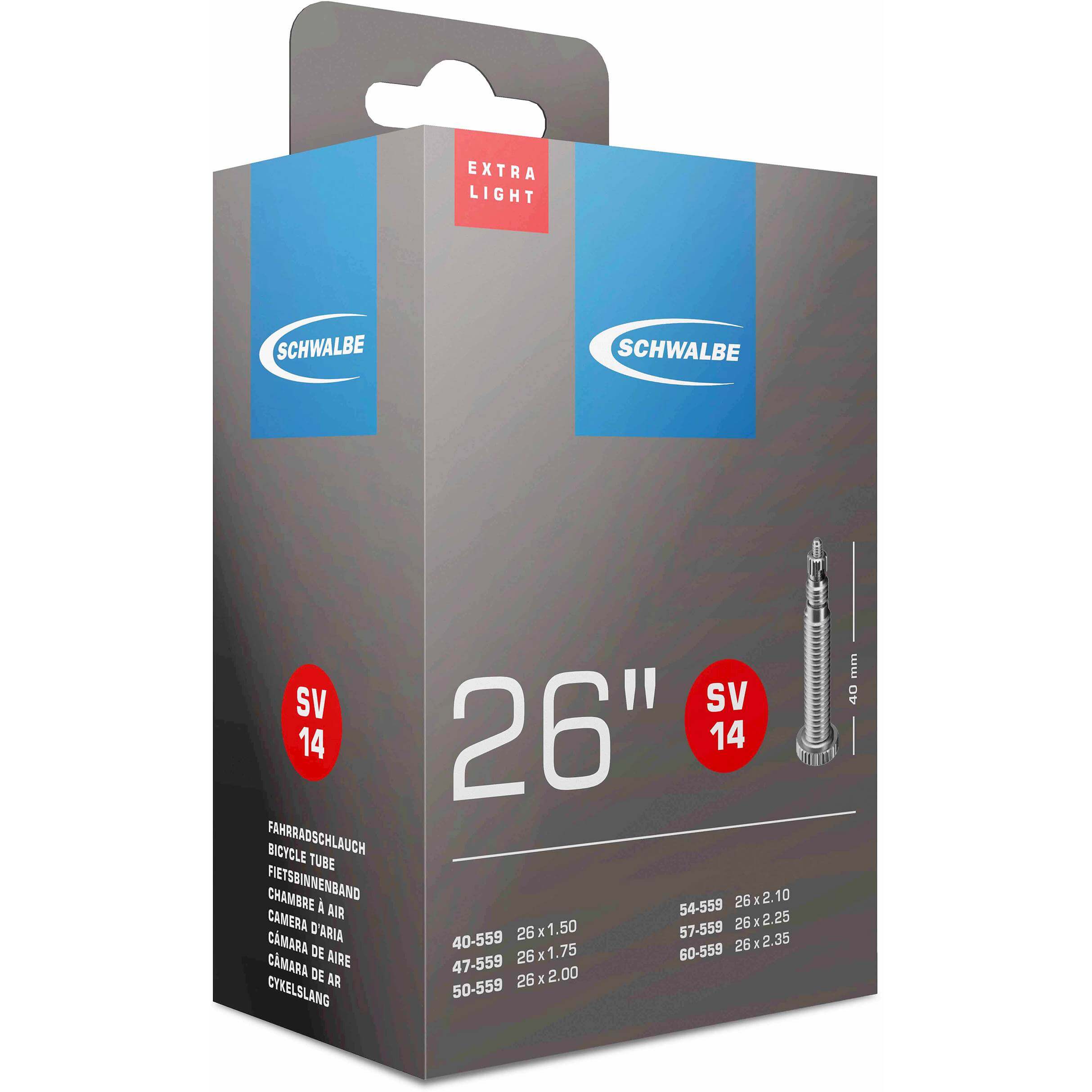 Schwalbe bnb SV14 Extra Light 26 x 1.50 - 2.35 fv 40mm - AE-trading