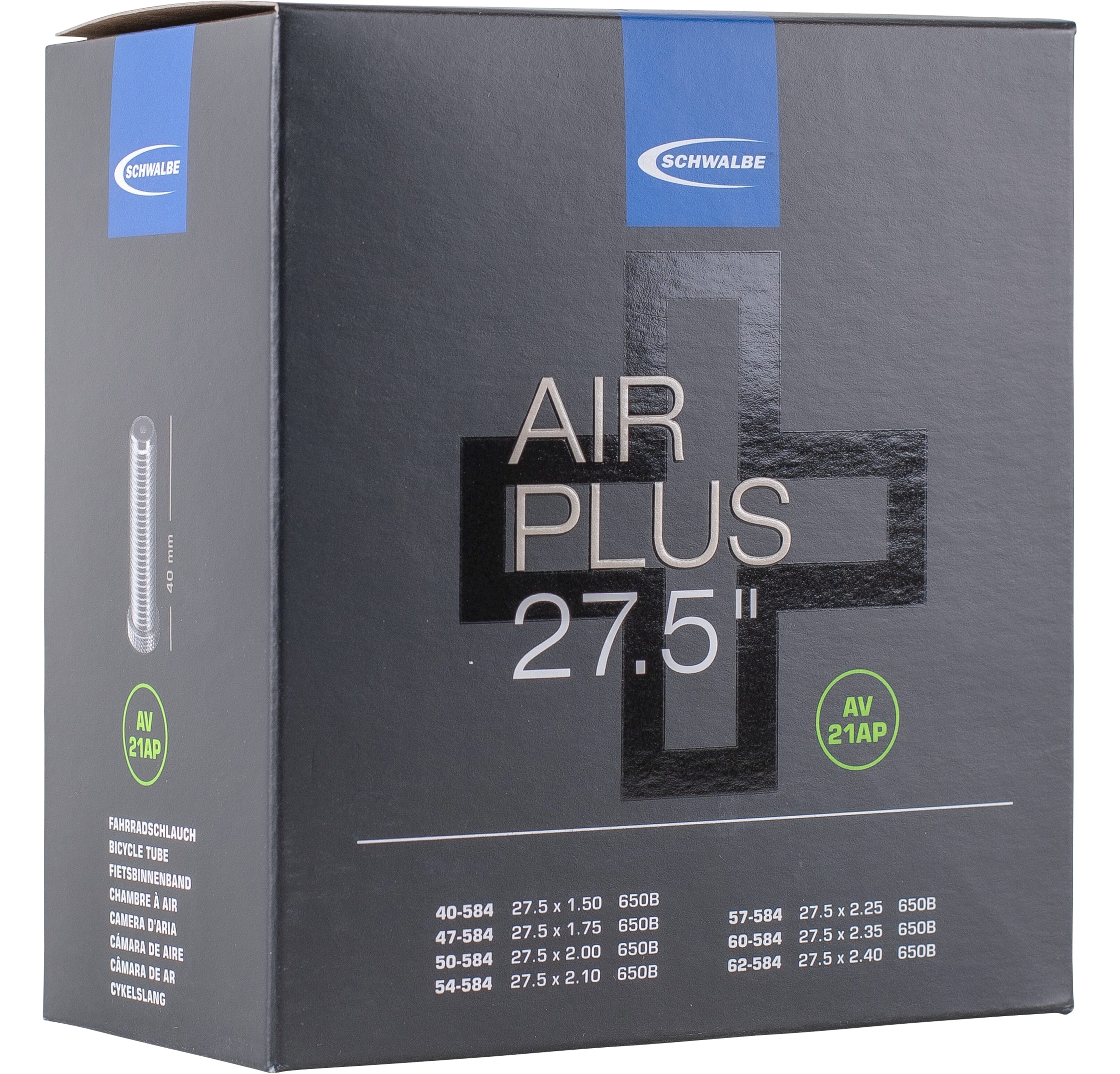 Schwalbe bnb AV21AP Air Plus 27.5 x 1.50 - 2.40 av 40mm - AE-trading