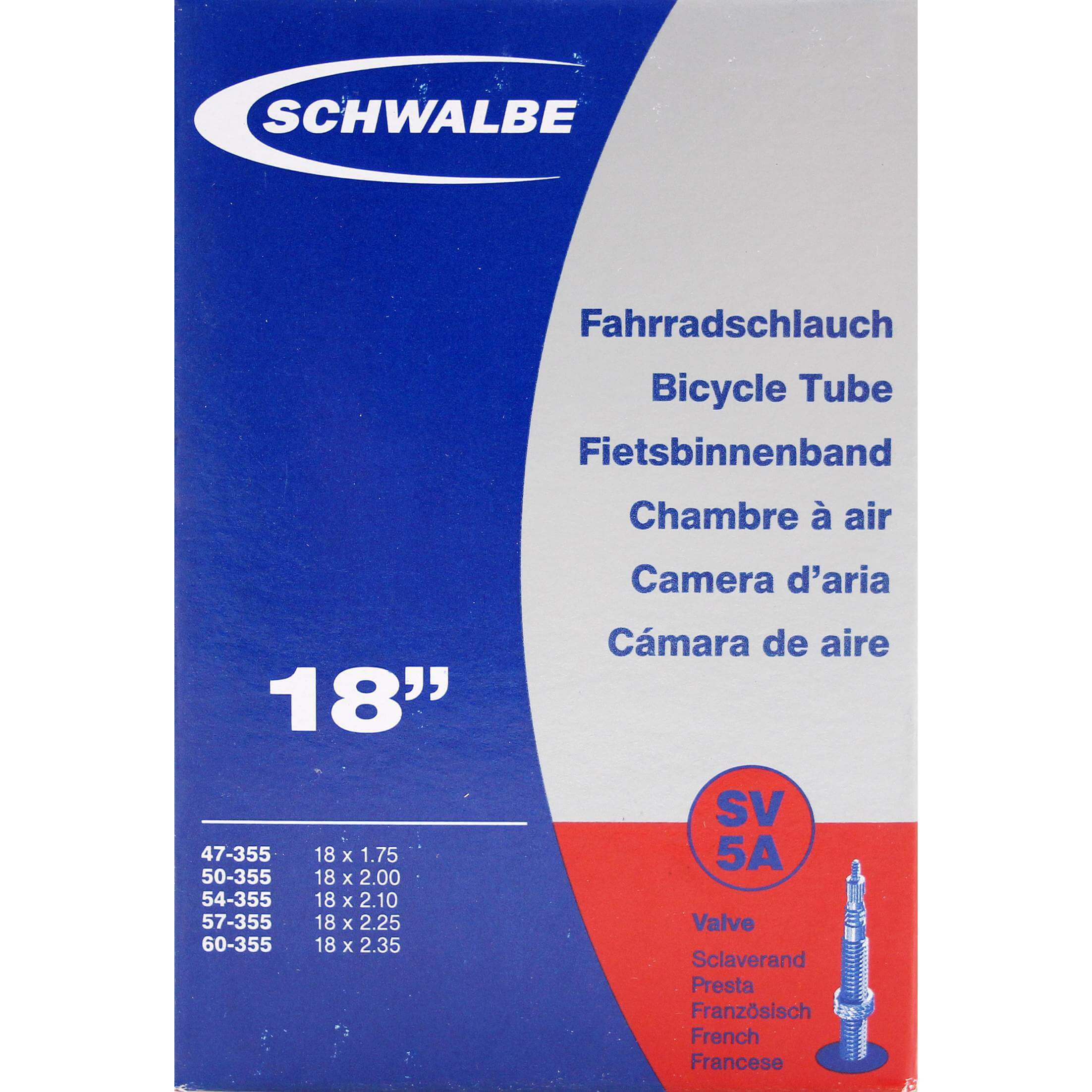 Schwalbe bnb SV5A 18 x 1.75 - 2.35 fv 40mm - AE-trading