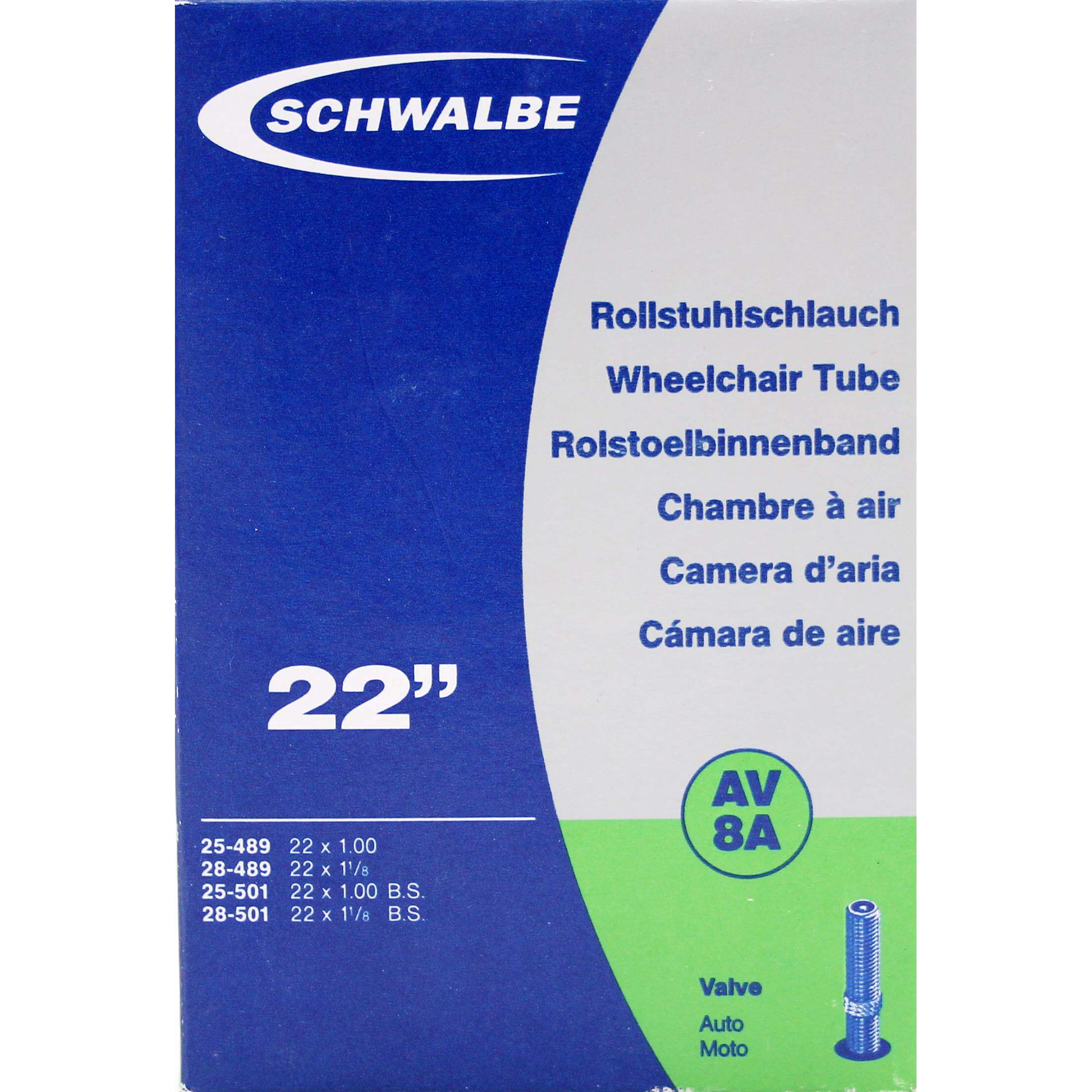 Schwalbe bnb AV8A 22 x 1.00 - 1 1/8 av 40mm - AE-trading