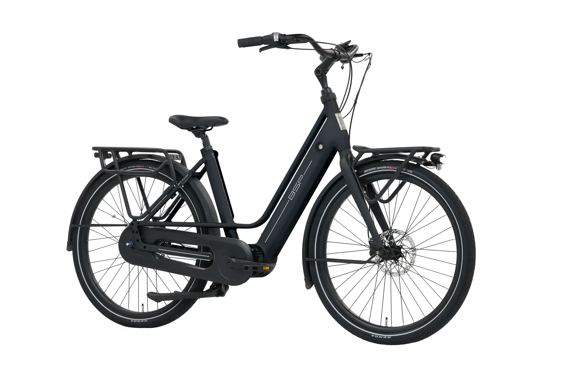 BSP Attivo Black Matt 48 cm – Elektrische Stadsfiets – Bafang M410 – 520 Wh - AE-trading