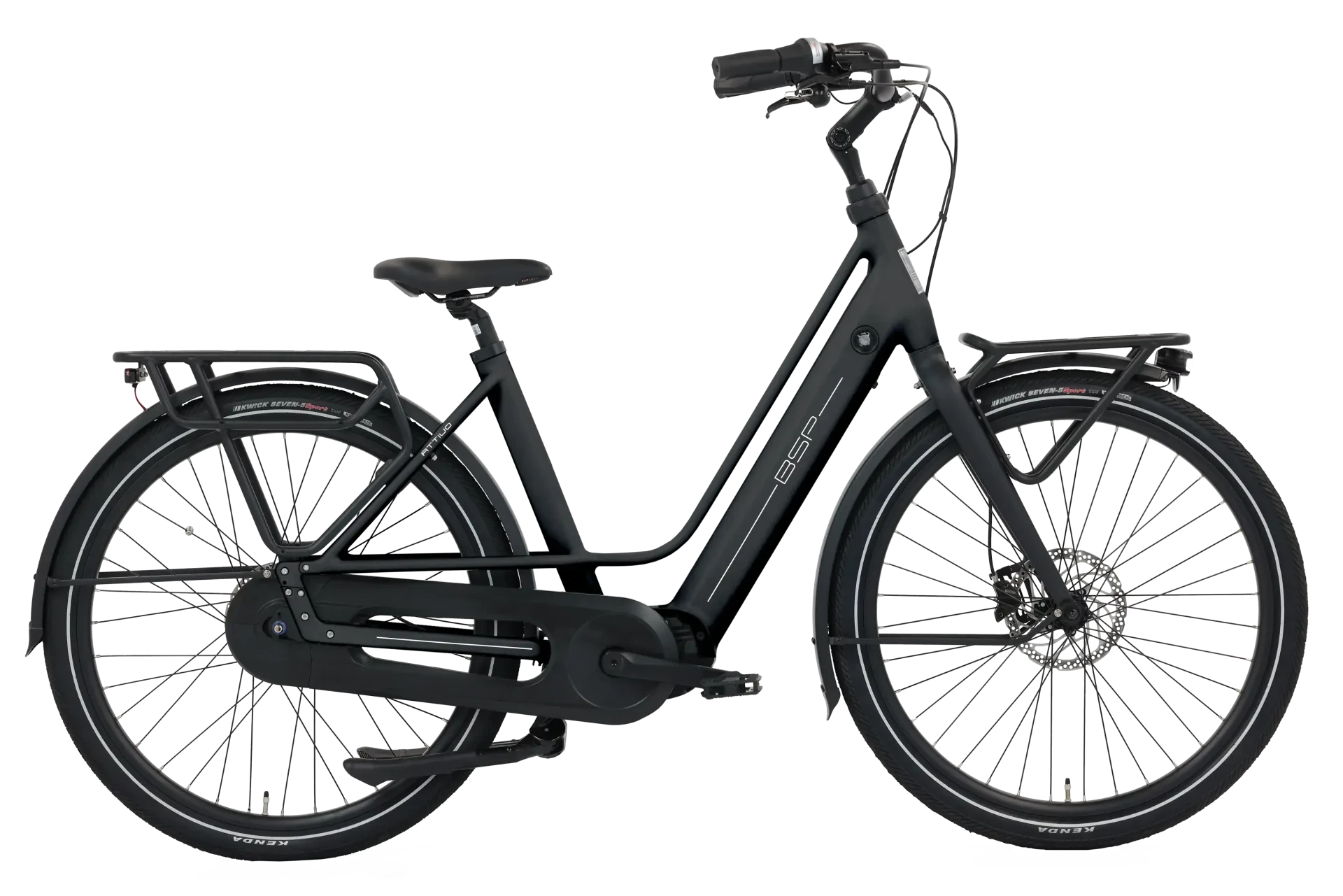 BSP Attivo Black Matt 55 cm – Elektrische Stadsfiets – Bafang M410 – 520 Wh - AE-trading
