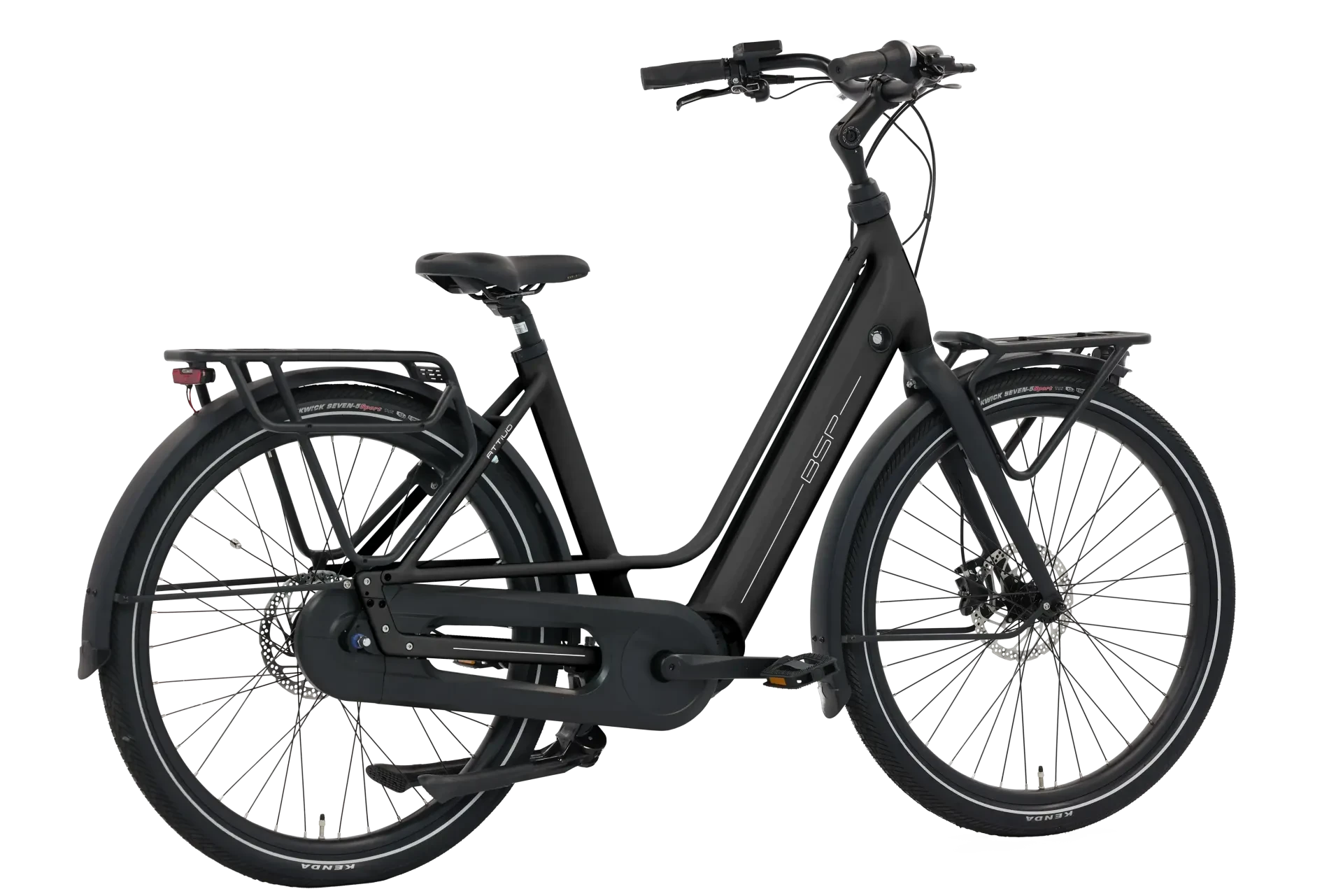 BSP Attivo Black Matt 55 cm – Elektrische Stadsfiets – Bafang M410 – 520 Wh - AE-trading