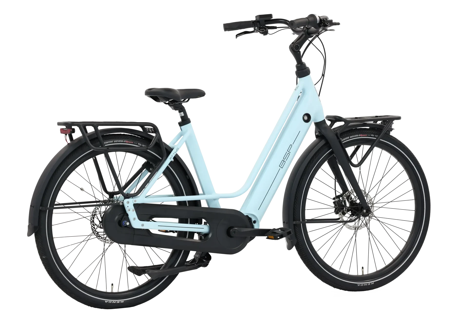 BSP Attivo Tinted Aqua 48 cm – Elektrische Stadsfiets – Bafang M410 – 520 Wh - AE-trading