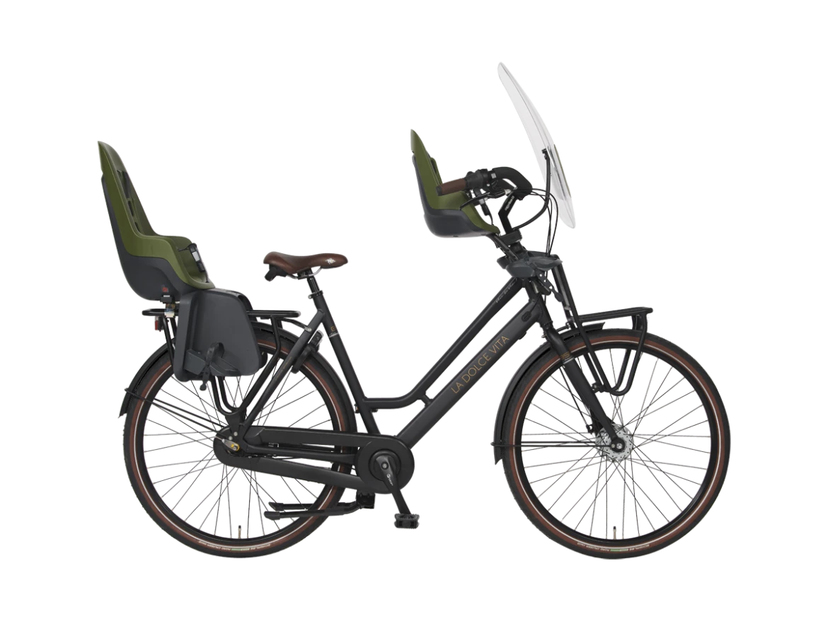 BSP La Dolce Vita Onyx Zwart Mat L Fiets Zonder Elektrische Aandrijving Met Dubbele Standaard En Stuurblokkering - AE-trading