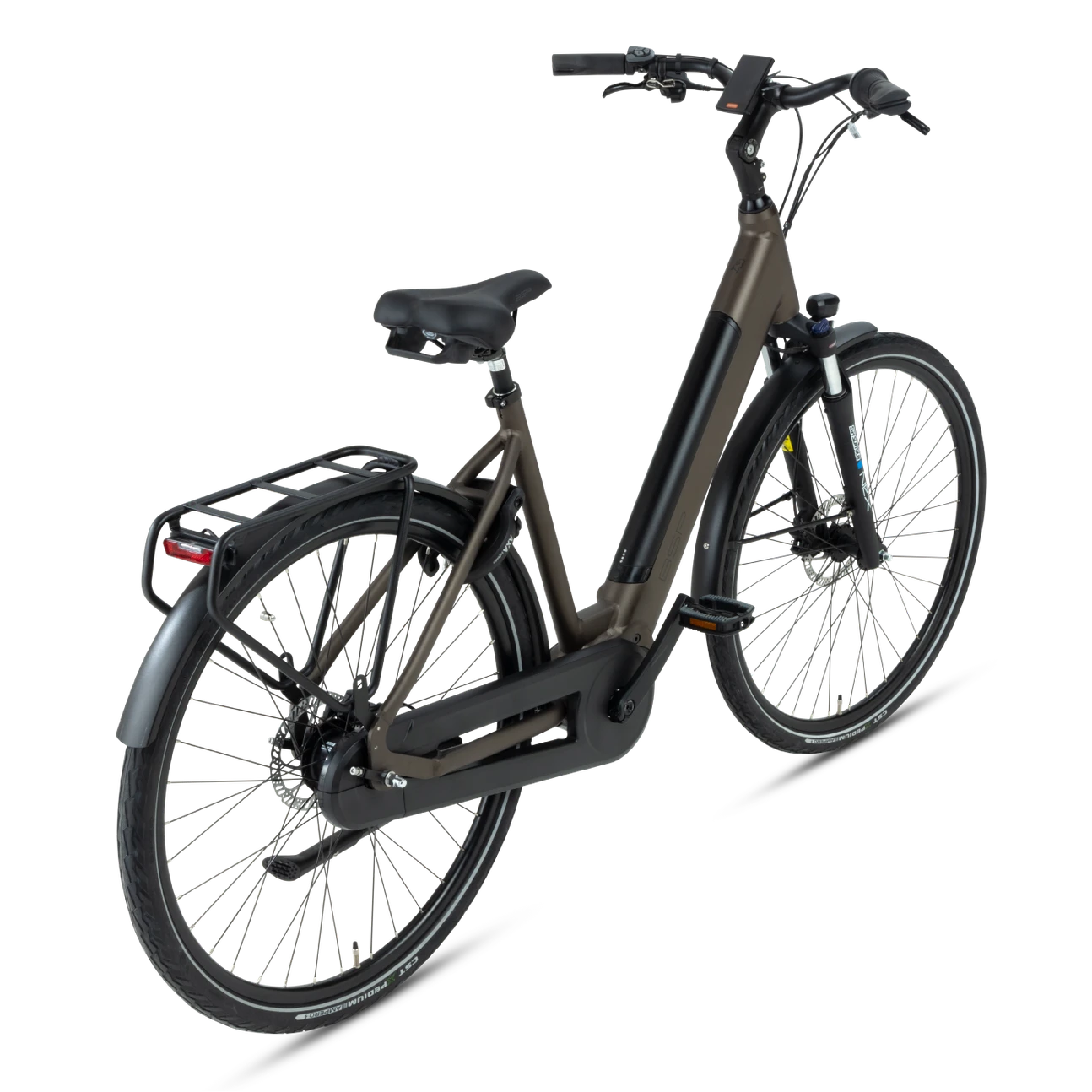 BSP Topaz M – Elektrische Stadsfiets 28 inch – Bafang M420 Middenmotor – 470Wh Intube Accu – Shimano Nexus 7 – Dark Oak - AE-trading