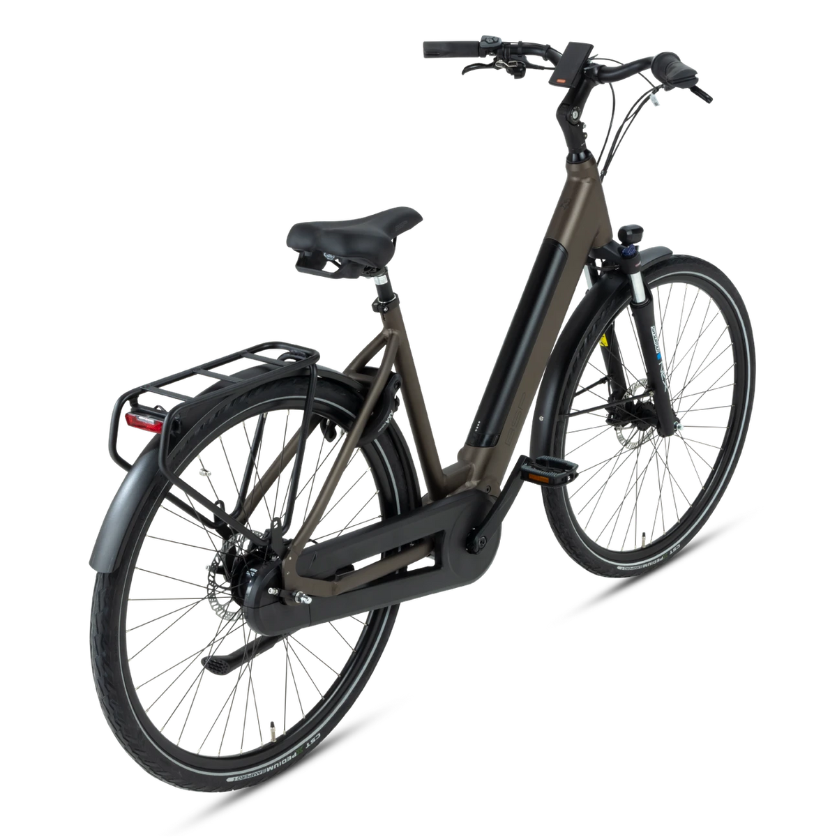 BSP Topaz M – Elektrische Stadsfiets 28 inch – Bafang M420 Middenmotor – 470Wh Intube Accu – Shimano Nexus 7 – Dark Oak - AE-trading