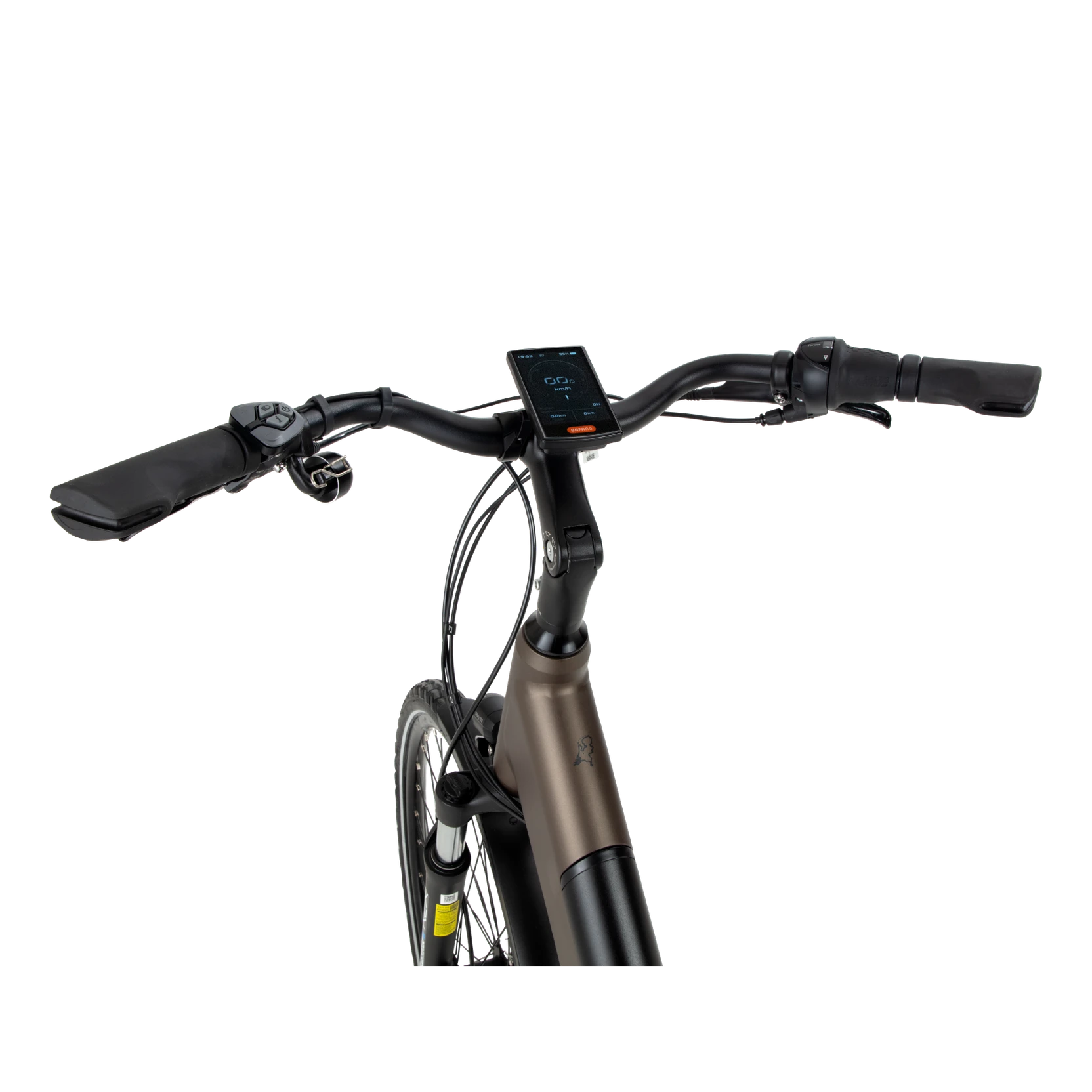 BSP Topaz M – Elektrische Stadsfiets 28 inch – Bafang M420 Middenmotor – 470Wh Intube Accu – Shimano Nexus 7 – Dark Oak - AE-trading