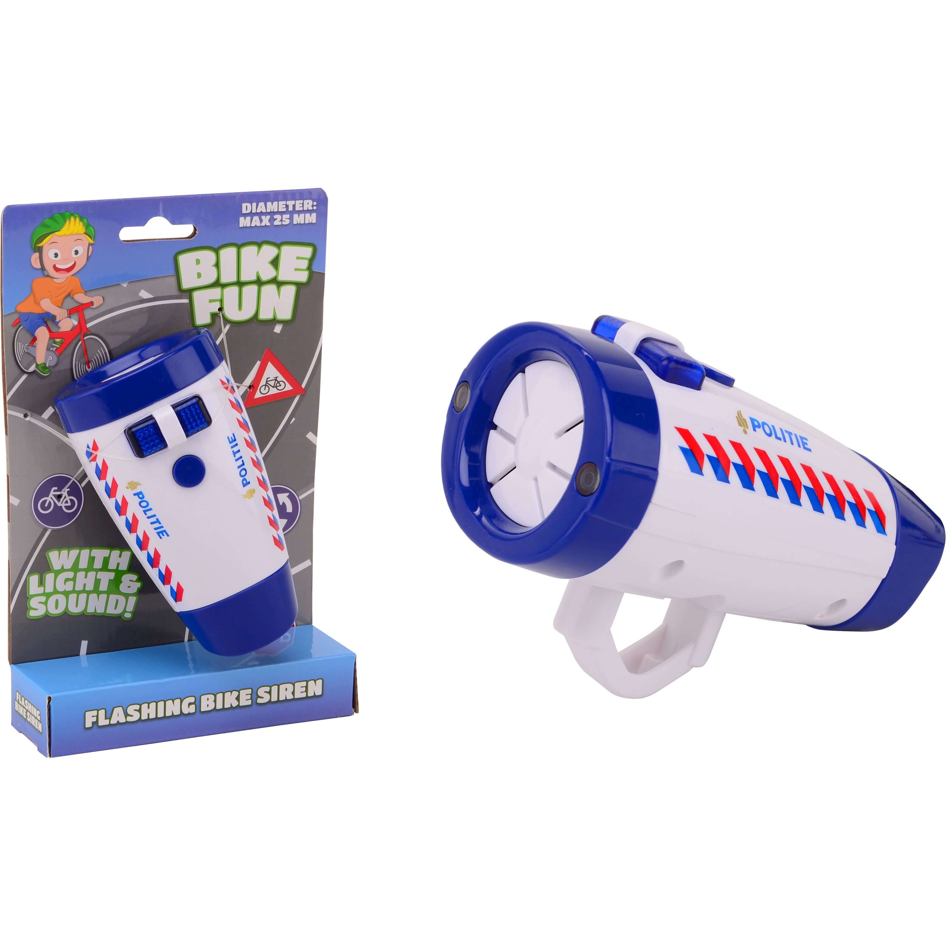 Bike Fun Politie sirene met fietslamp - AE-trading