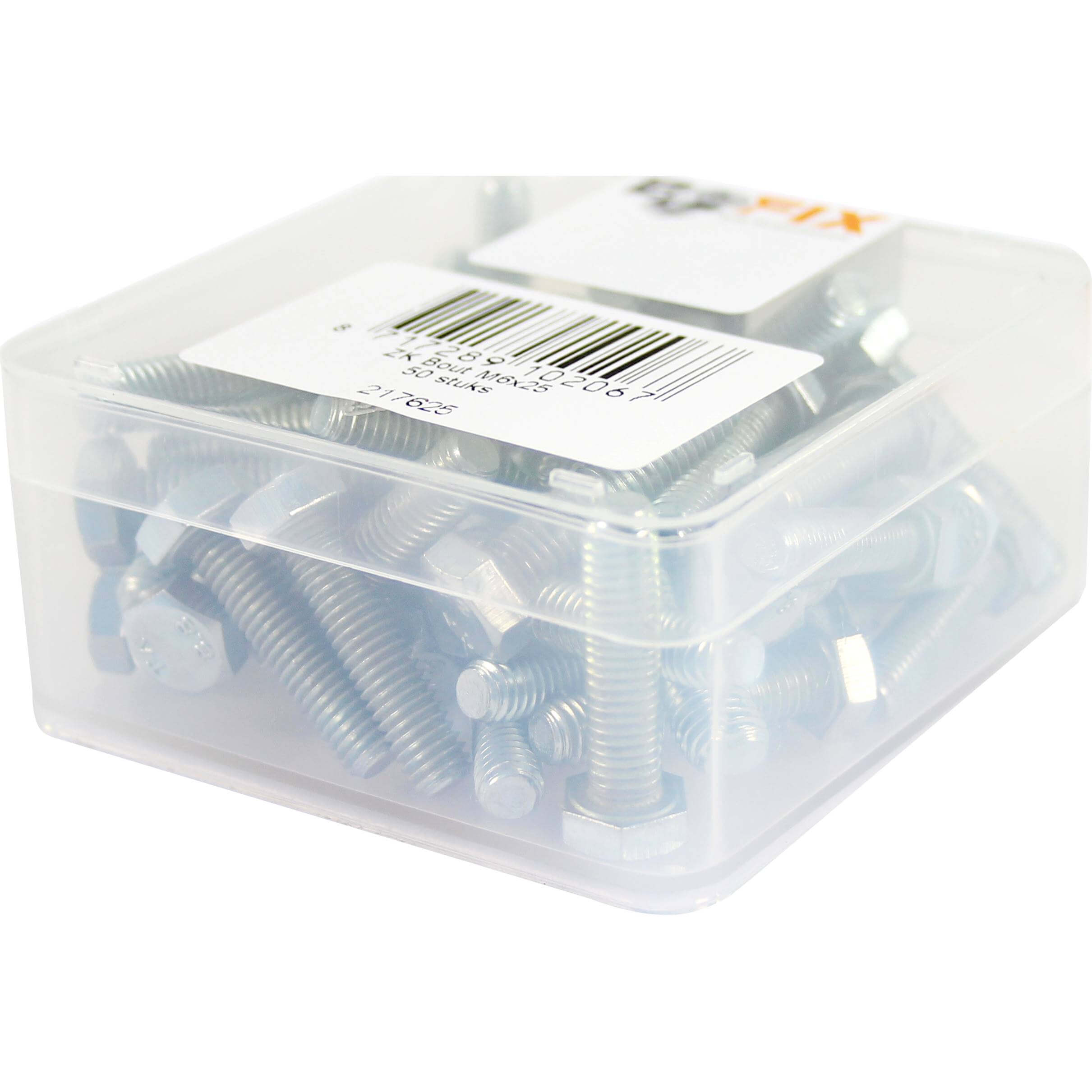 Bofix doos bout zeskante kop M6x25 (25 stuks) - AE-trading