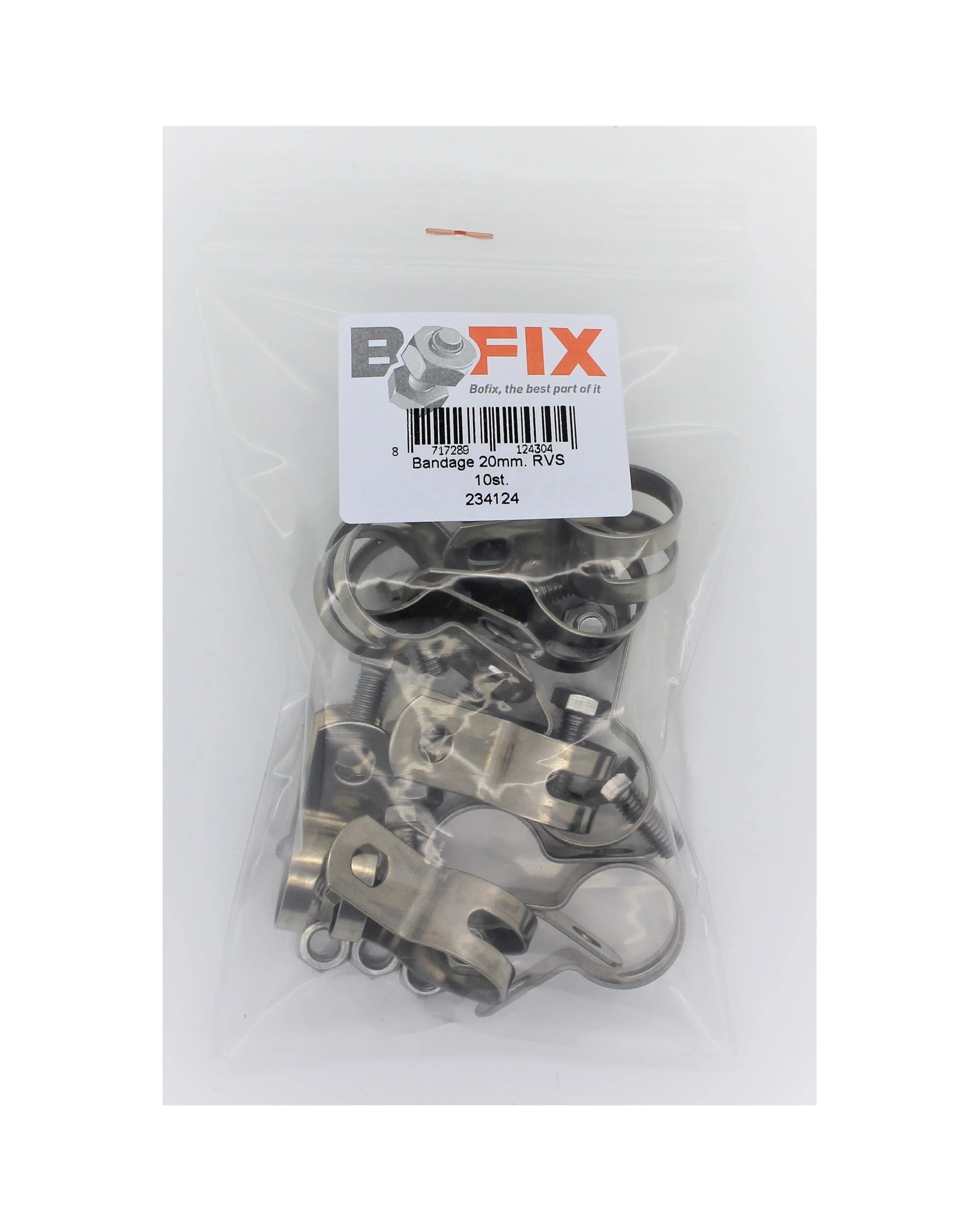 Bofix doos rem bandage 20mm RVS (10 stuks) - AE-trading