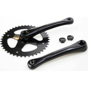 Cortina crankstel 42t 3/32 alu zwart - AE-trading
