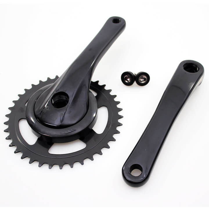 Cortina crankstel 38t black matt - AE-trading