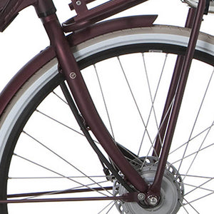 Cortina voorvork E-U4 D FM teak brown matt - AE-trading