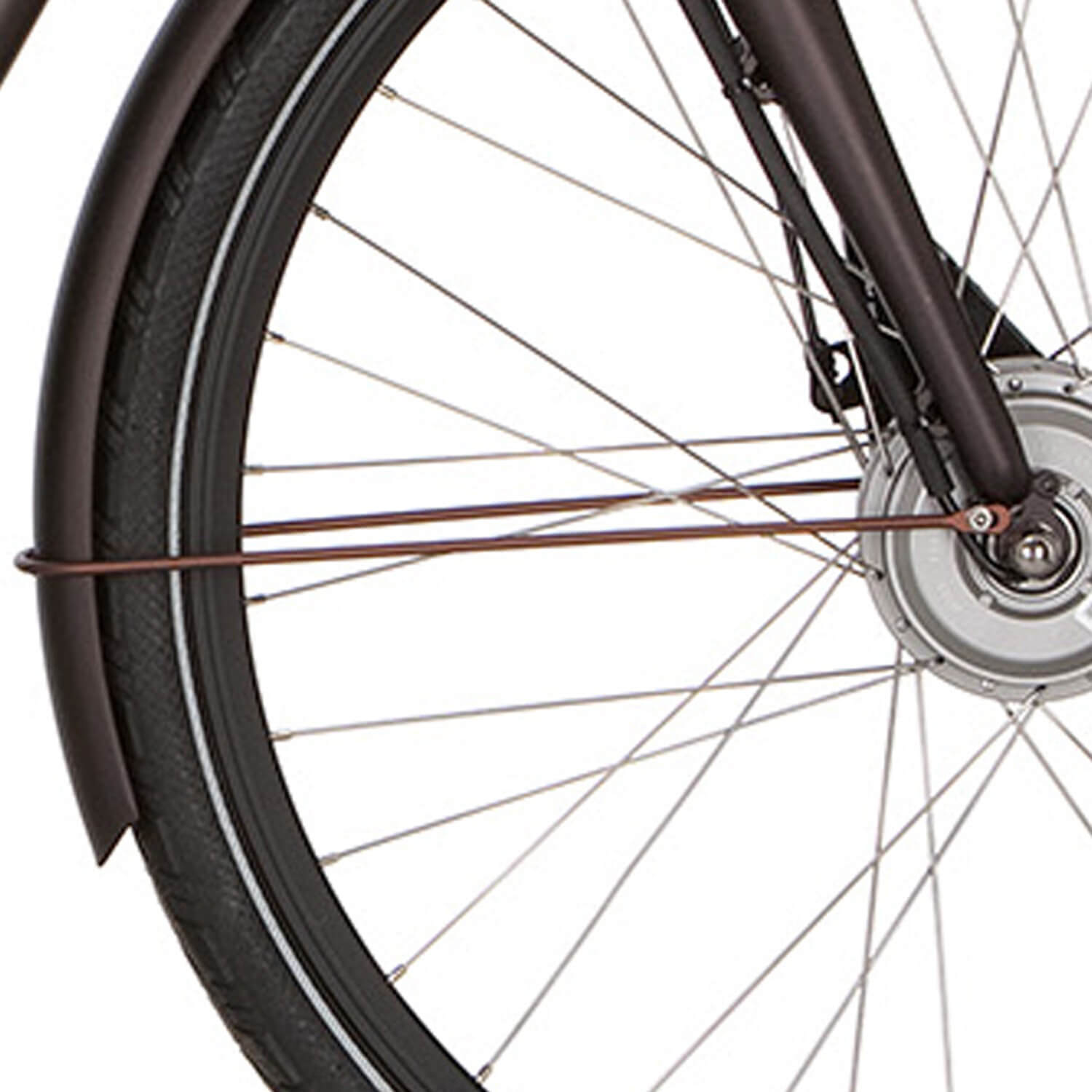 Cortina spatbordstang voor 28 E-Yoya matt sparkle brown - AE-trading