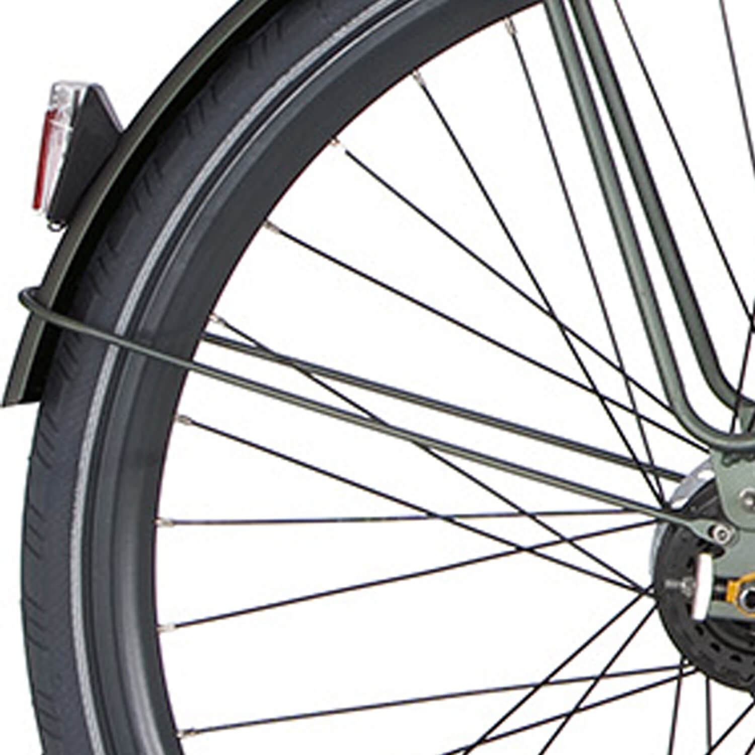 Cortina spatbordstang achter 28 Speed matt titanic green - AE-trading