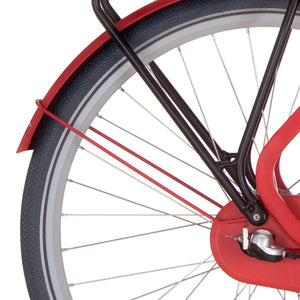 Cortina spatbordstang achter 28 Common true red matt - AE-trading