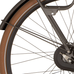 Cortina spatbordstang achter 28 Foss iron black matt - AE-trading