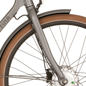 Cortina voorvork E-Foss FM lead metal matt - AE-trading