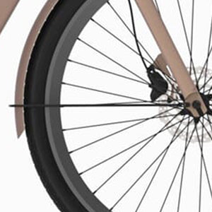 Cortina spatbordstang voor 28 E-Nite pink champagne matt - AE-trading