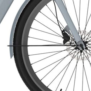 Cortina spatbordstang voor 28 E-Nite metaal blauw matt - AE-trading