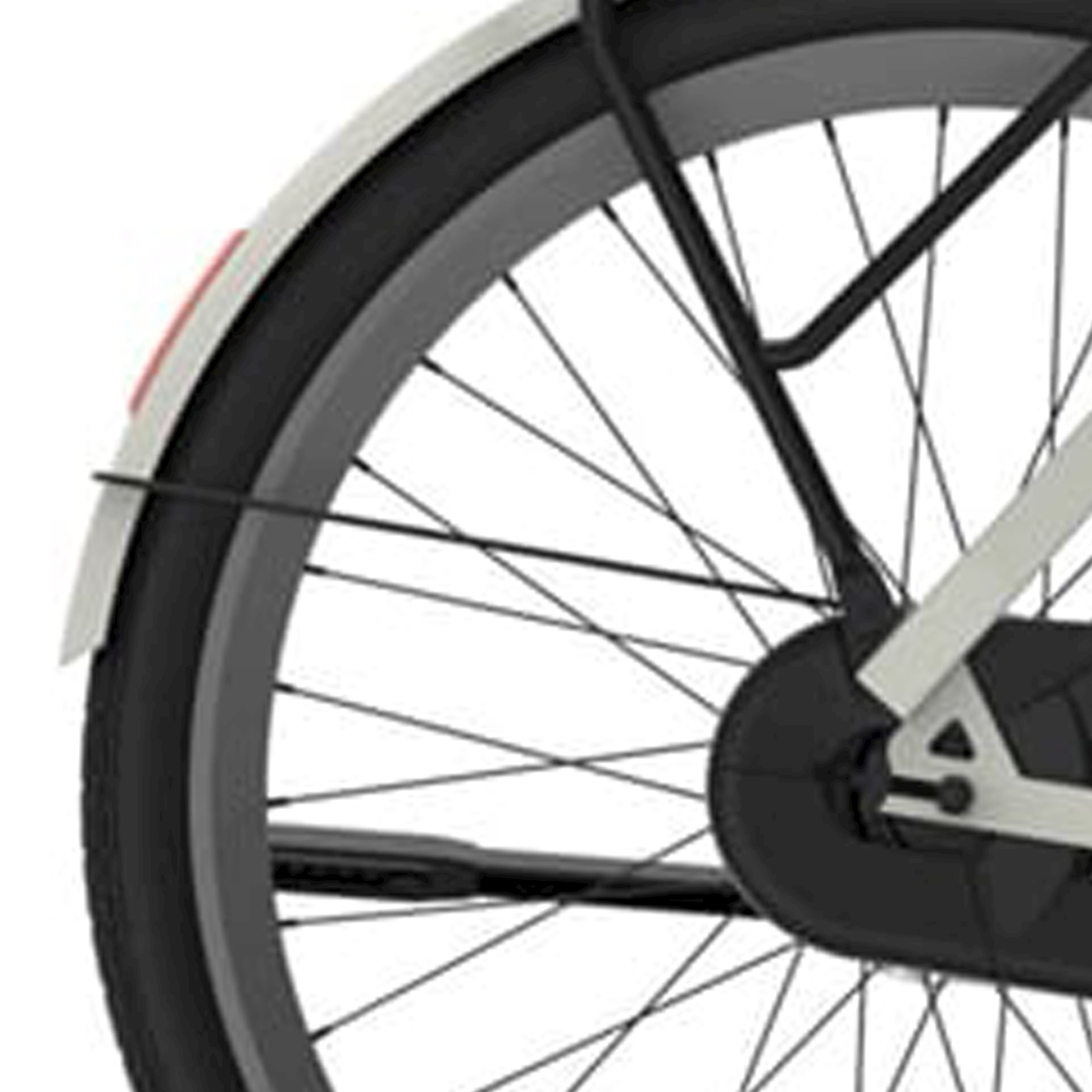 Cortina spatbordstang achter 28 E-Nite metallic silver matt - AE-trading