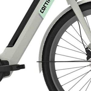 Cortina spatbord voor 28 E-Nite metallic silver matt - AE-trading