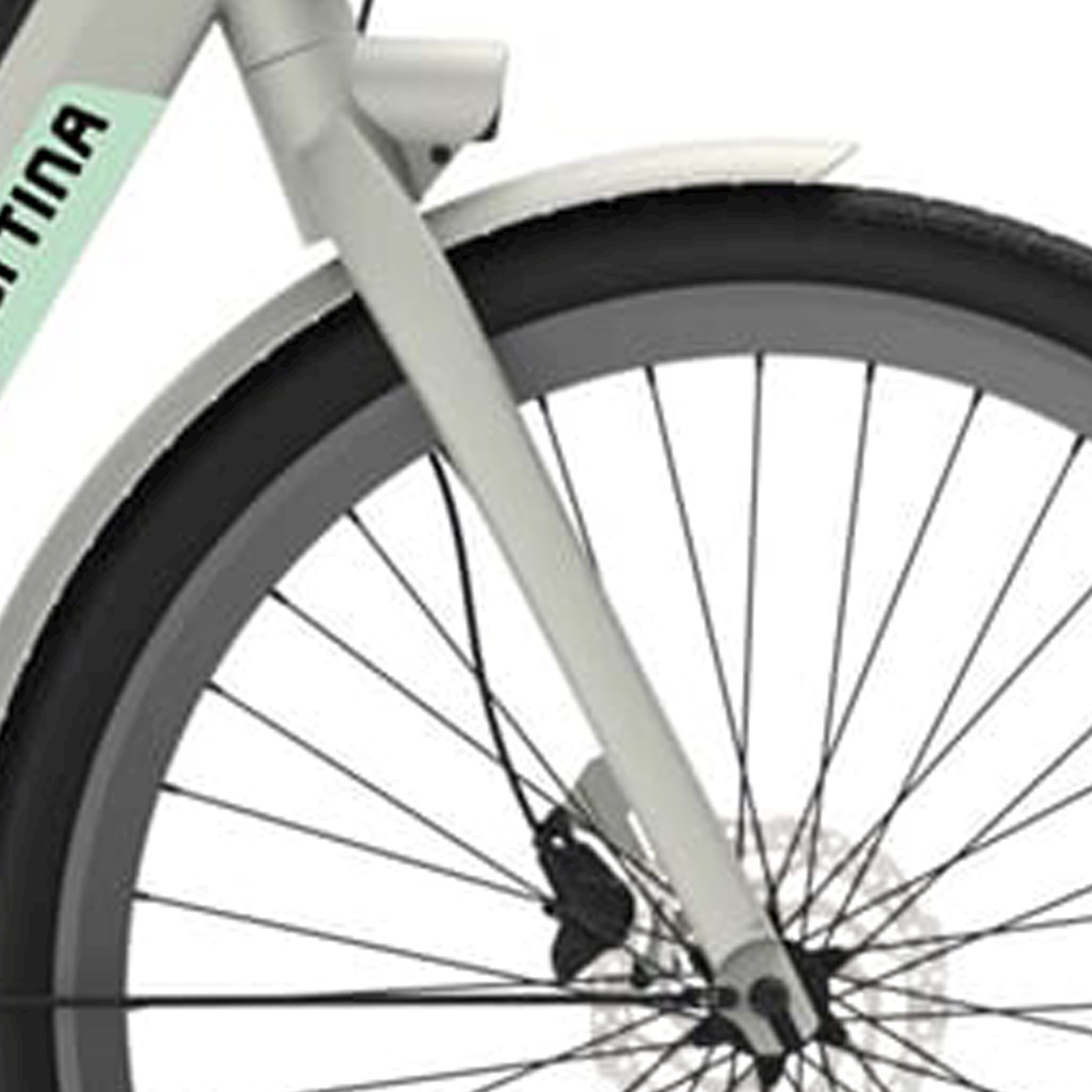 Cortina voorvork E-Nite metallic silver matt - AE-trading