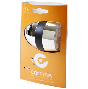 Cortina koplamp Amsterdam dynamo chroom/zwart - AE-trading