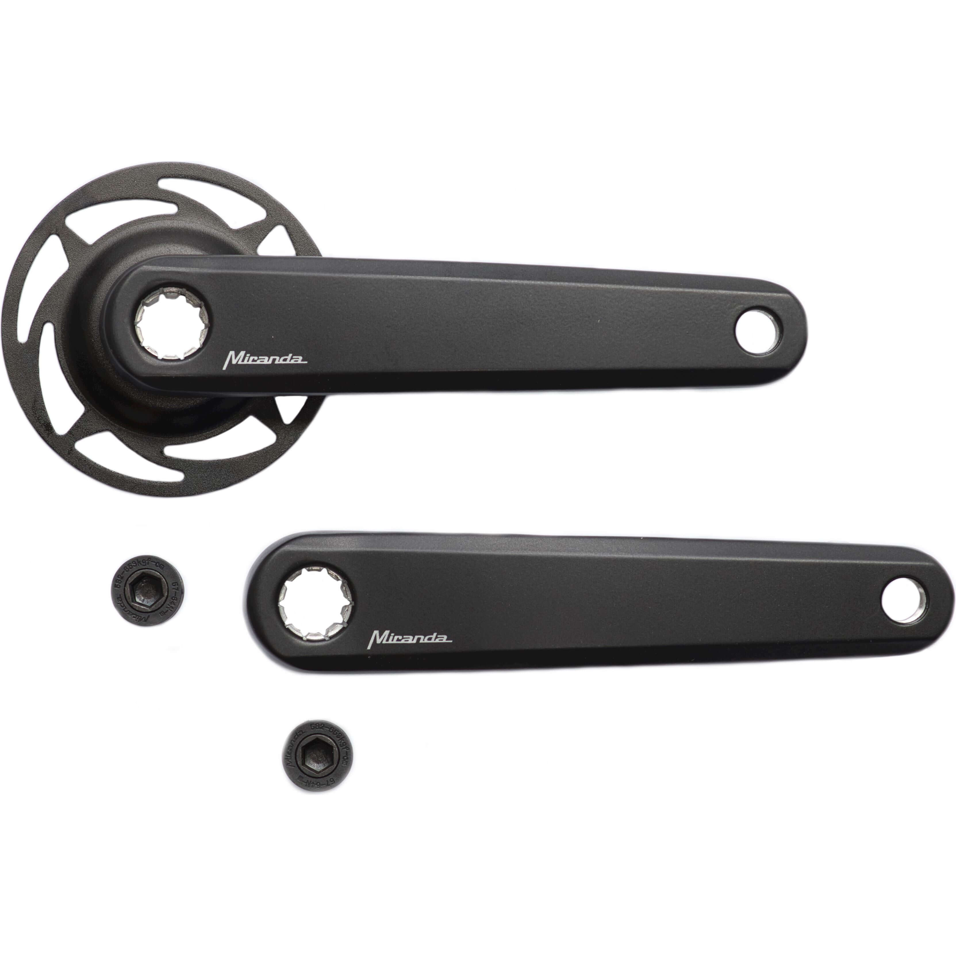Miranda crankstel Delta rock ring Bosch 1, 2 en 4 zwart - AE-trading